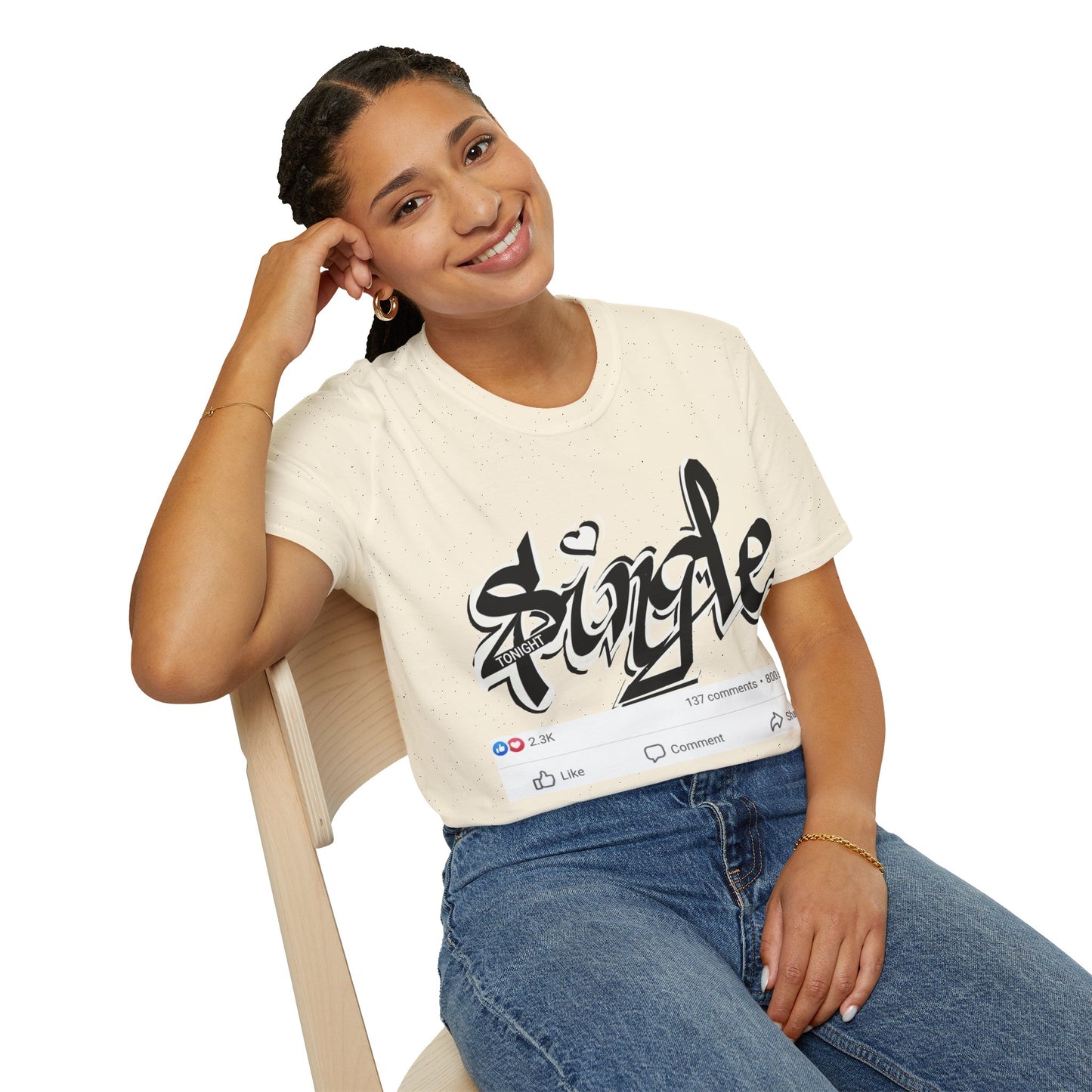 Popart Single 4 tonight Print T-Shirt