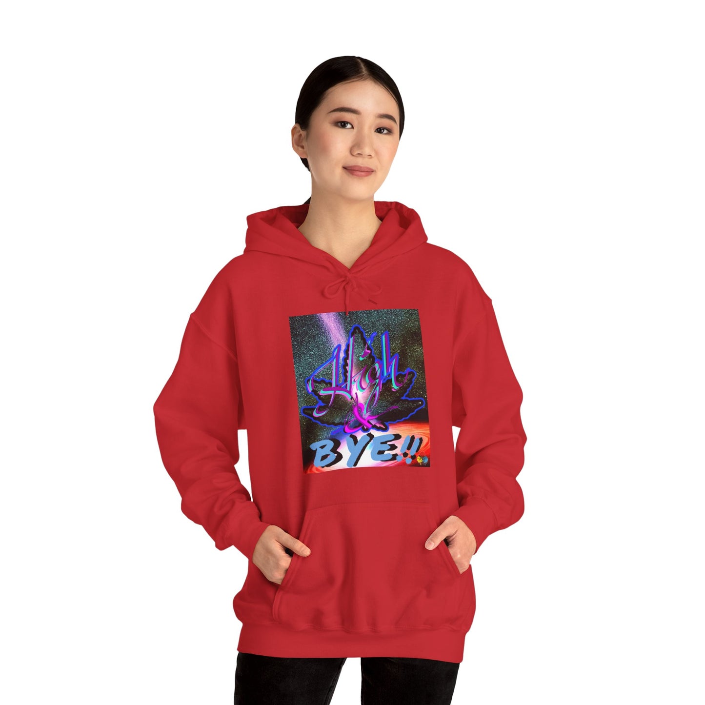 High and BYE! Unisex weed Hoodie