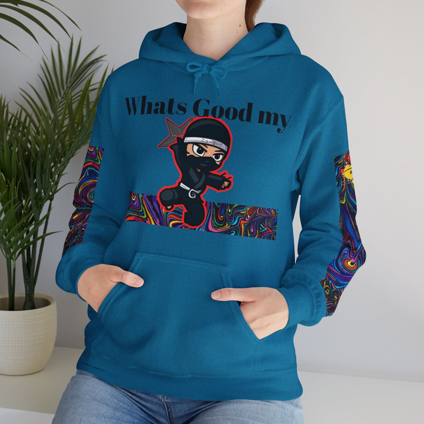 Whats Good MY Ninja!? Unisex Heavy Blend™ Hooded Sweatshirt