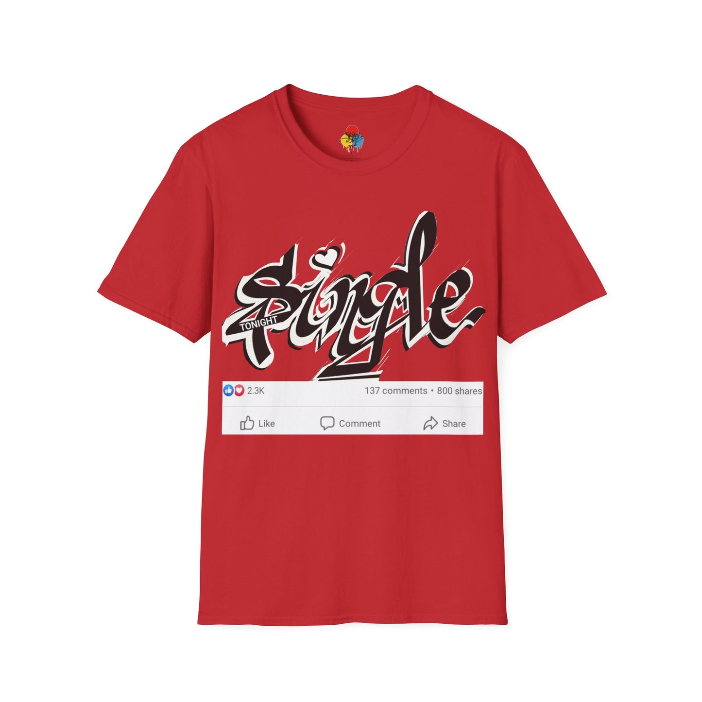 Popart Single 4 tonight Print T-Shirt