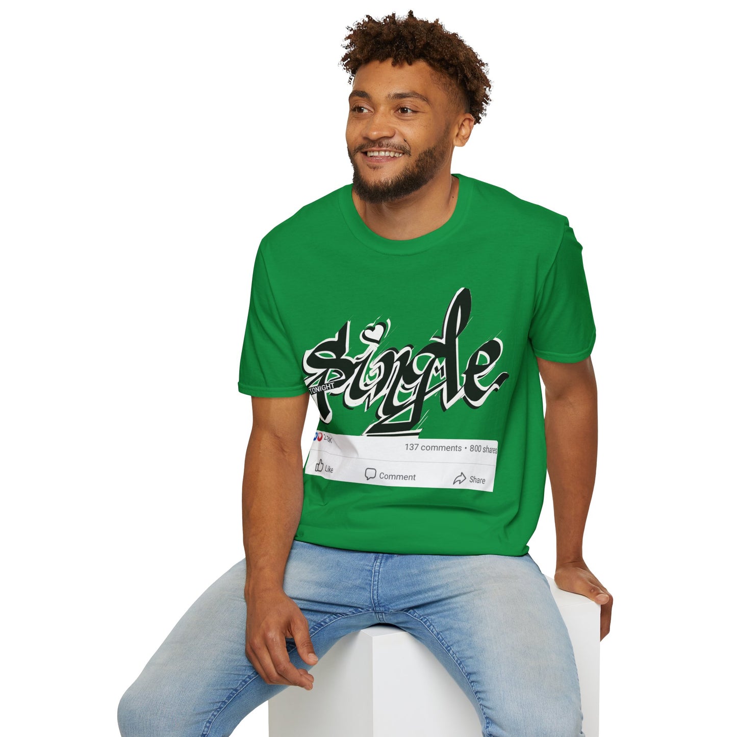 Popart Single 4 tonight Print T-Shirt