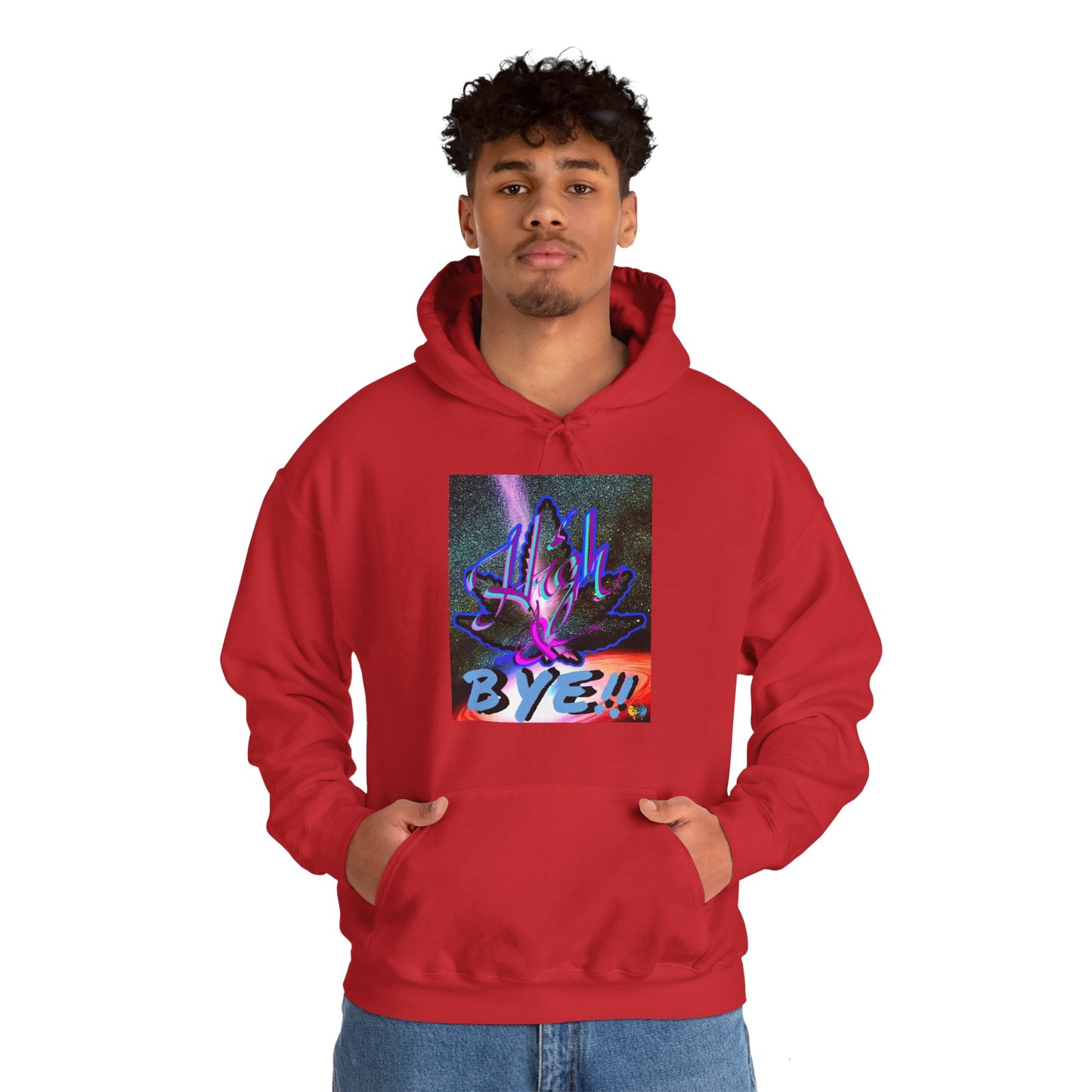 High and BYE! Unisex weed Hoodie