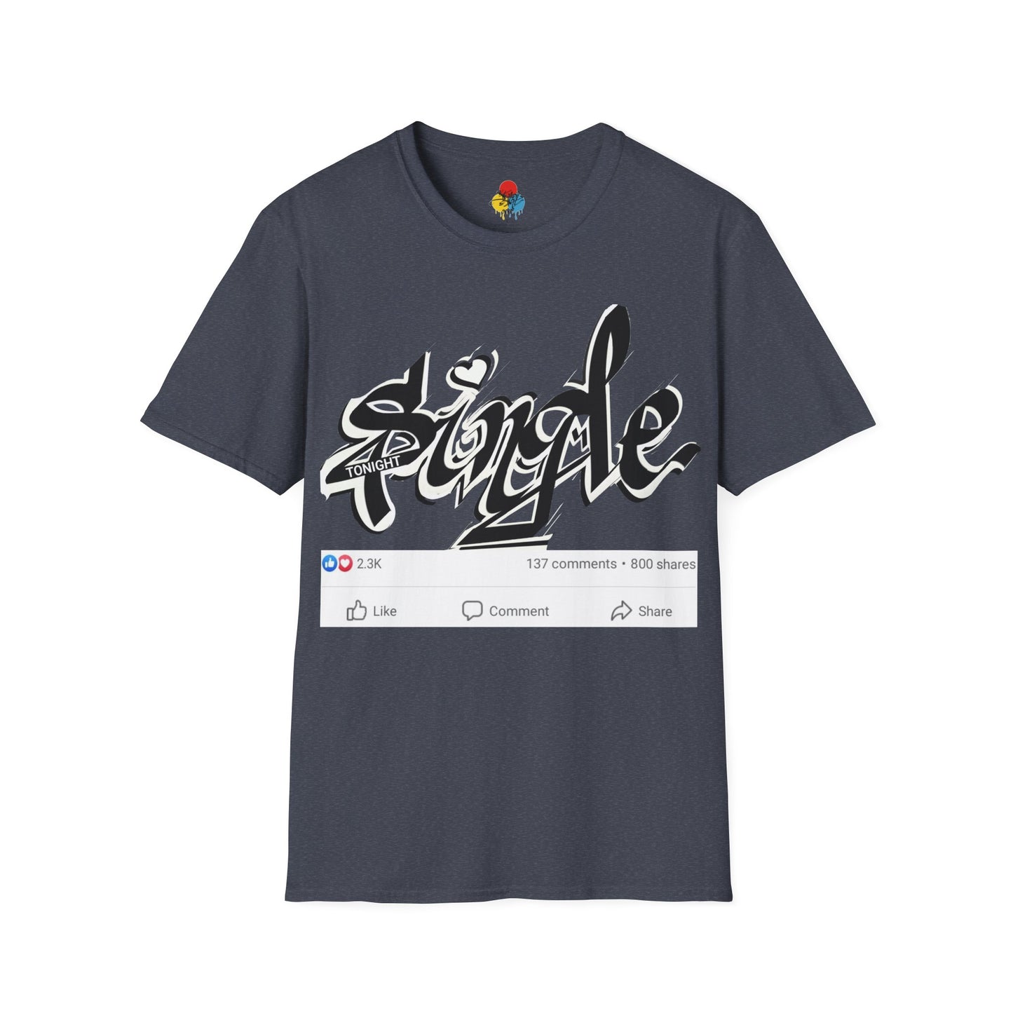 Popart Single 4 tonight Print T-Shirt