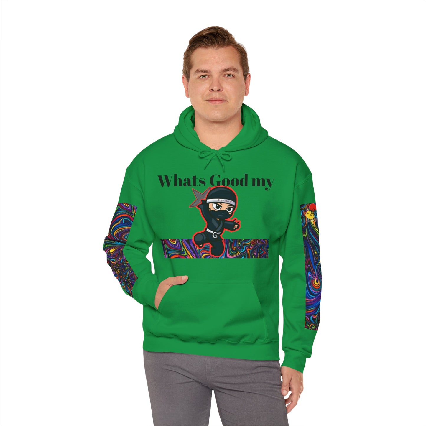 Whats Good MY Ninja!? Unisex Heavy Blend™ Hooded Sweatshirt