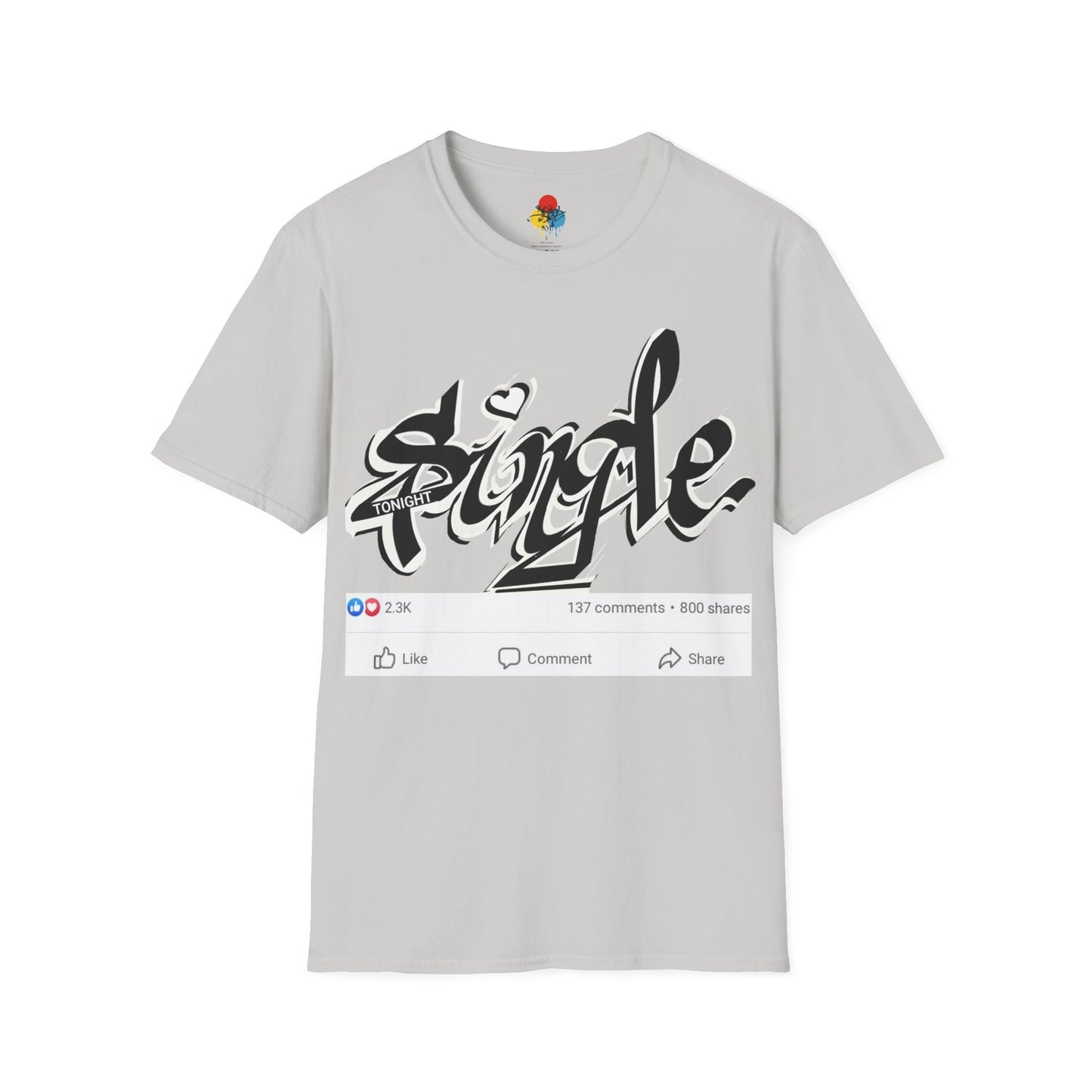 Popart Single 4 tonight Print T-Shirt