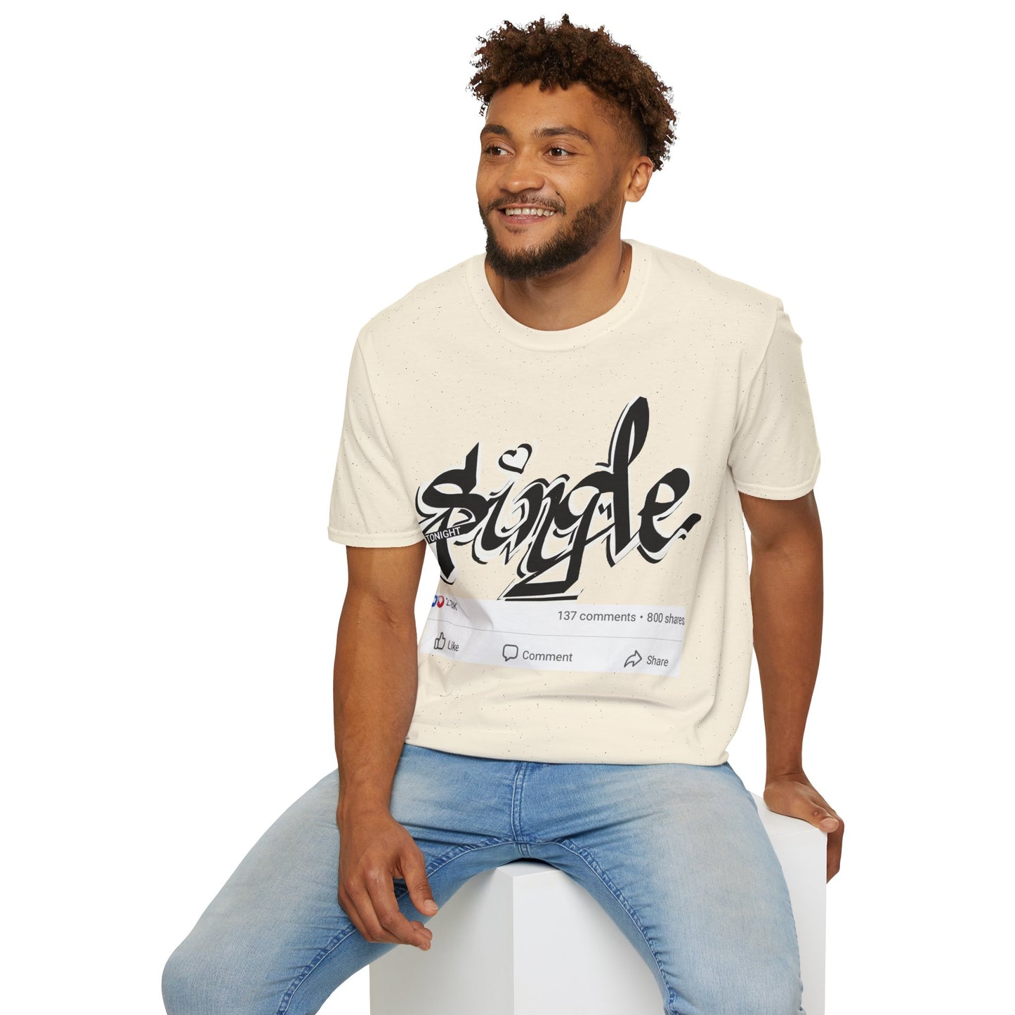 Popart Single 4 tonight Print T-Shirt