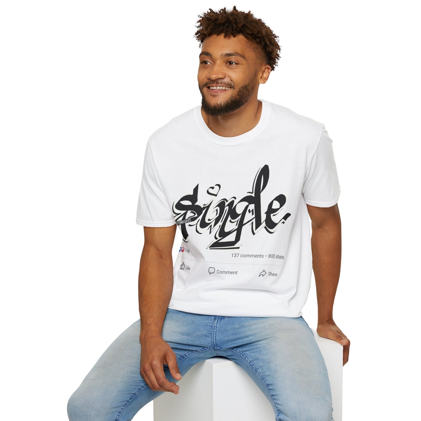 Popart Single 4 tonight Print T-Shirt