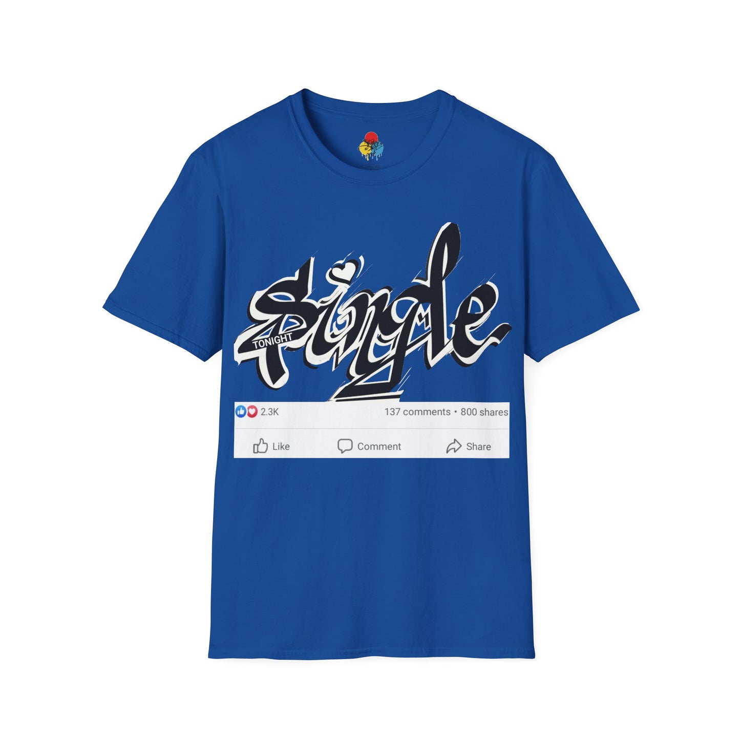 Popart Single 4 tonight Print T-Shirt