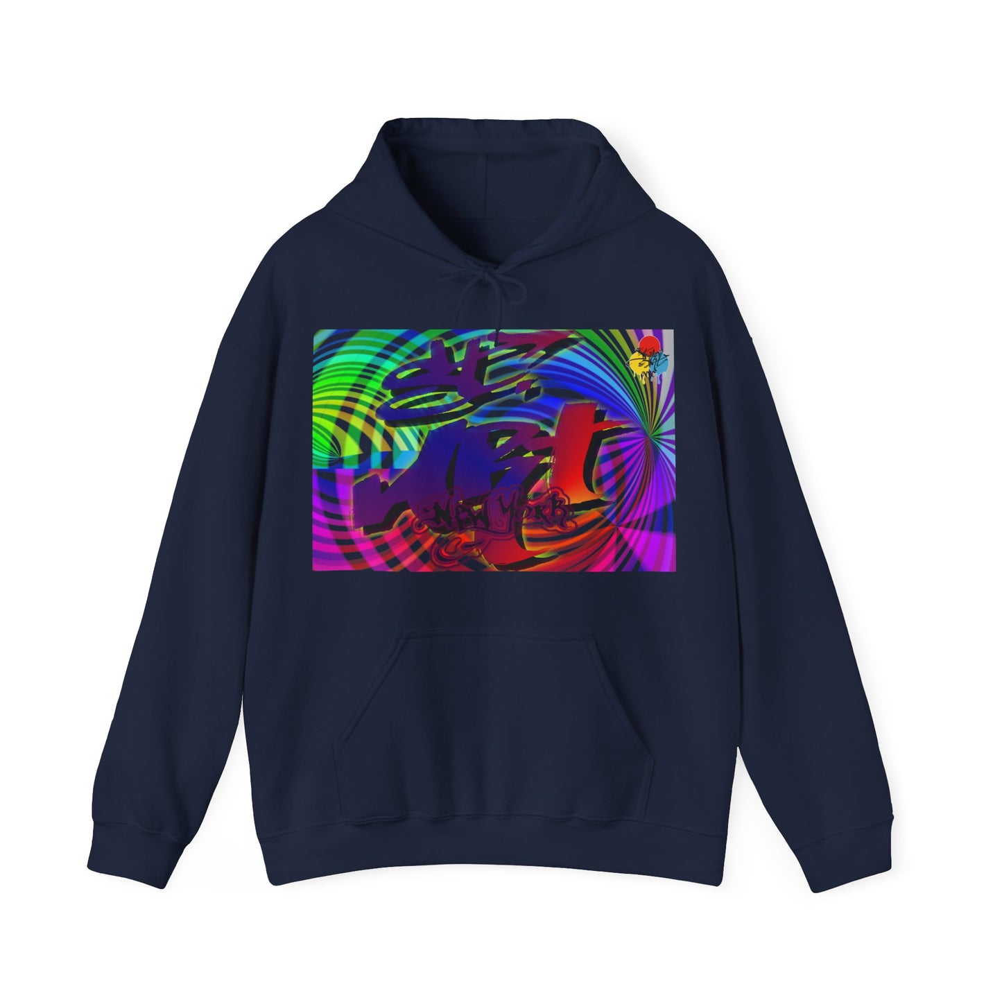 Street ART NYC - Graffiti Swirl Graphic Hoodie.