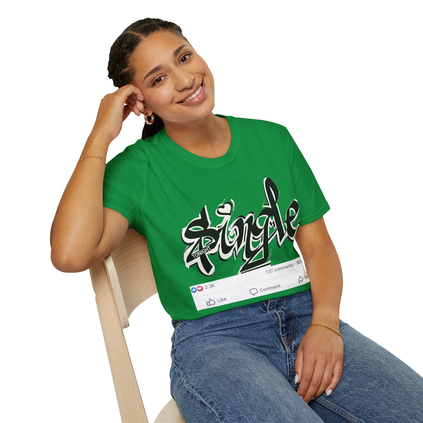 Popart Single 4 tonight Print T-Shirt
