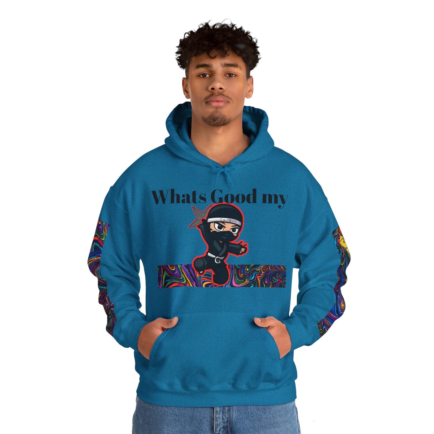 Whats Good MY Ninja!? Unisex Heavy Blend™ Hooded Sweatshirt