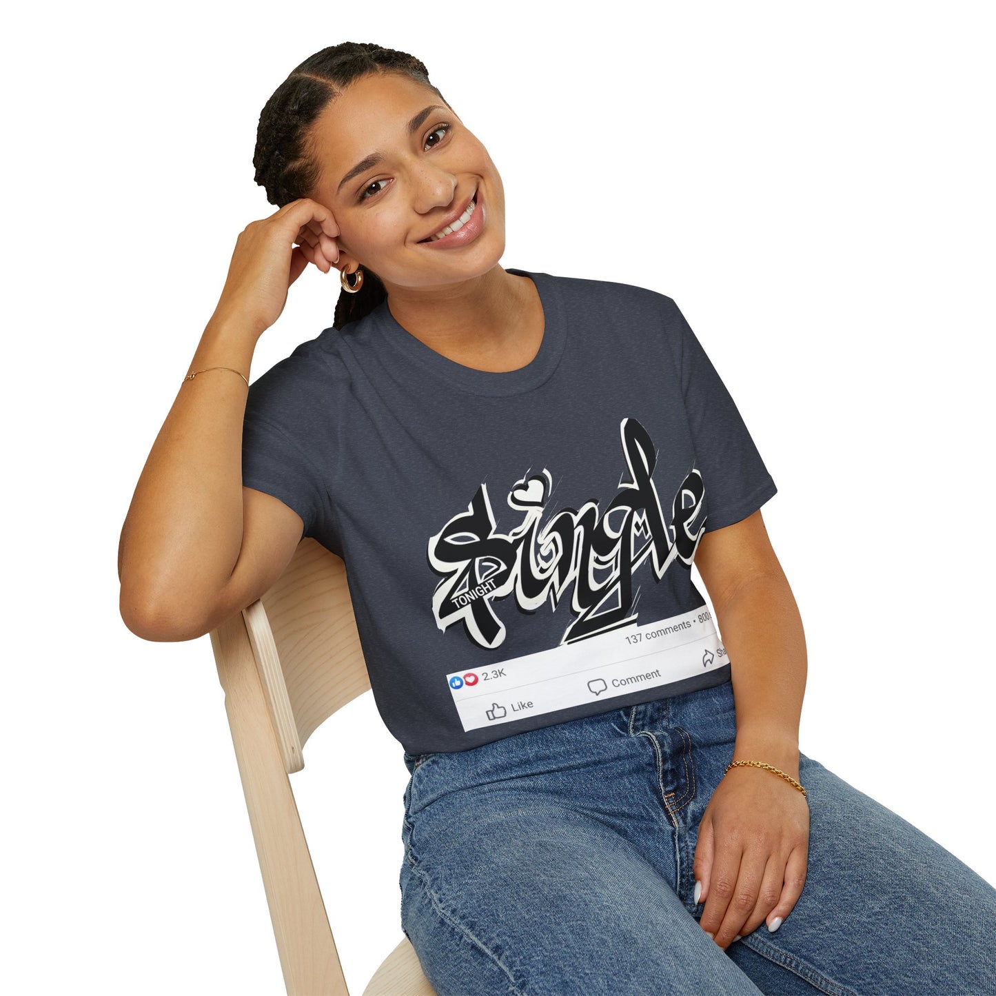 Popart Single 4 tonight Print T-Shirt