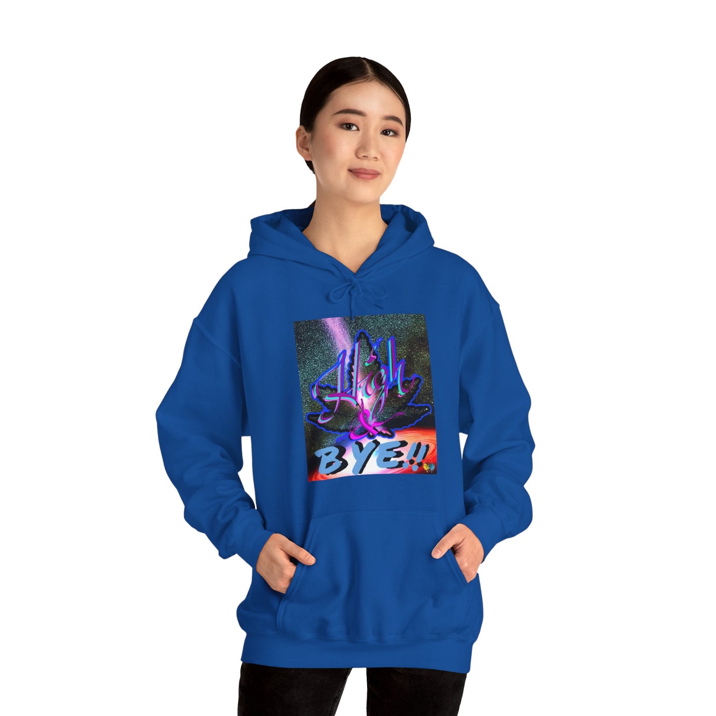 High and BYE! Unisex weed Hoodie