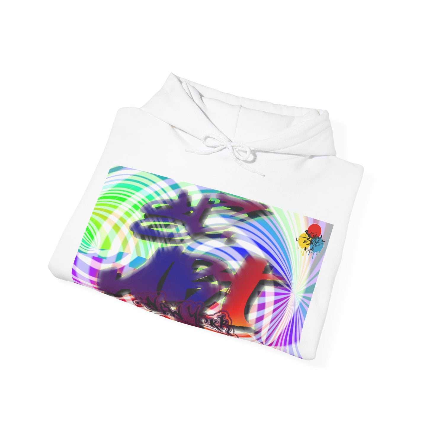 Street ART NYC - Graffiti Swirl Graphic Hoodie.