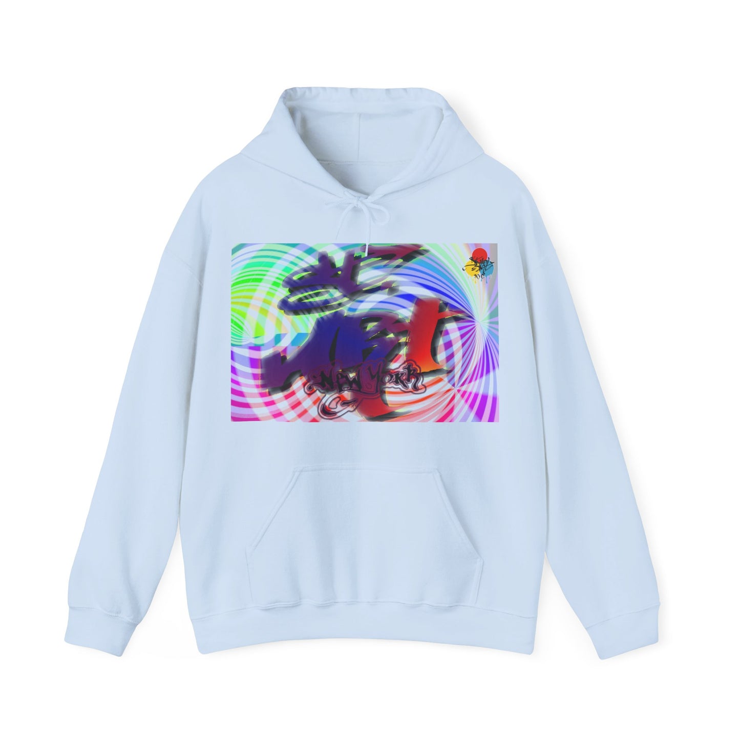 Street ART NYC - Graffiti Swirl Graphic Hoodie.