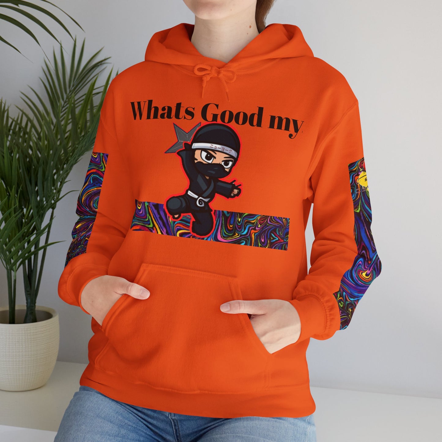 Whats Good MY Ninja!? Unisex Heavy Blend™ Hooded Sweatshirt