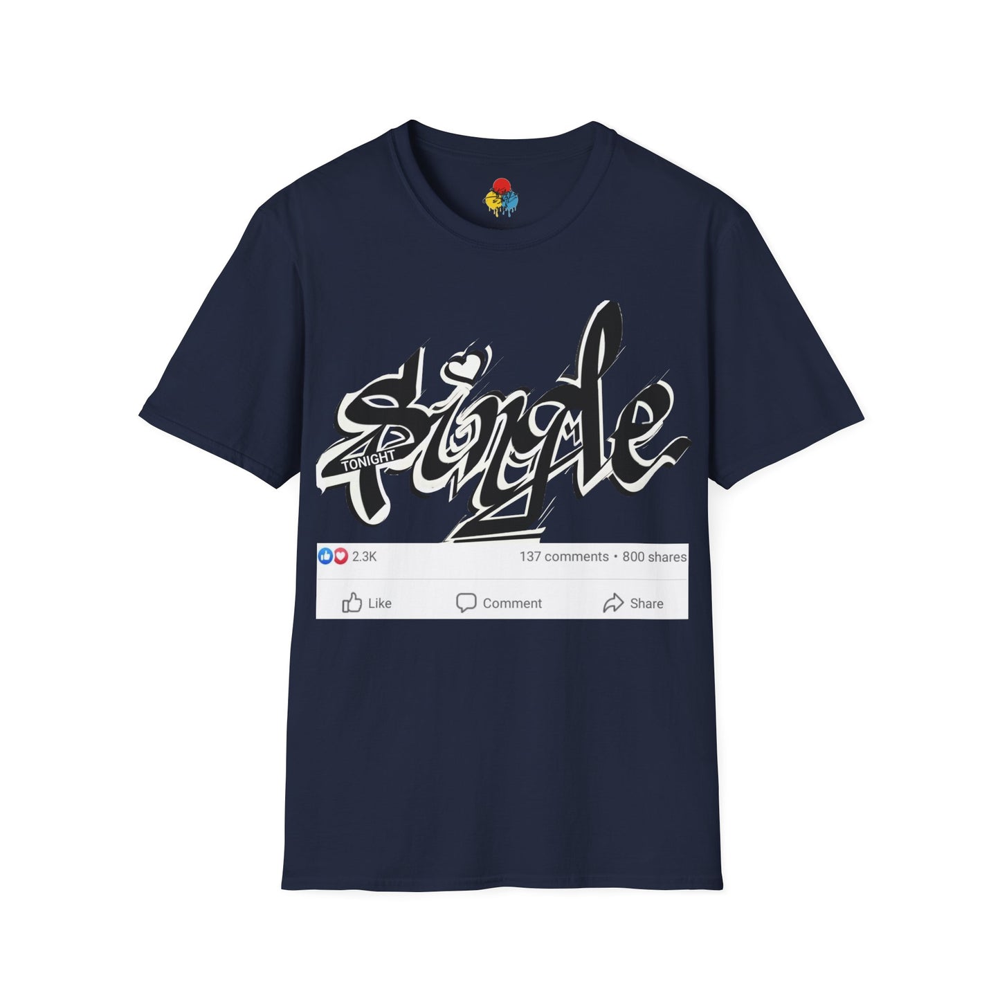 Popart Single 4 tonight Print T-Shirt