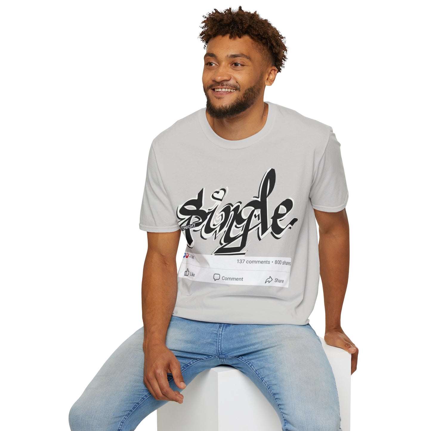 Popart Single 4 tonight Print T-Shirt