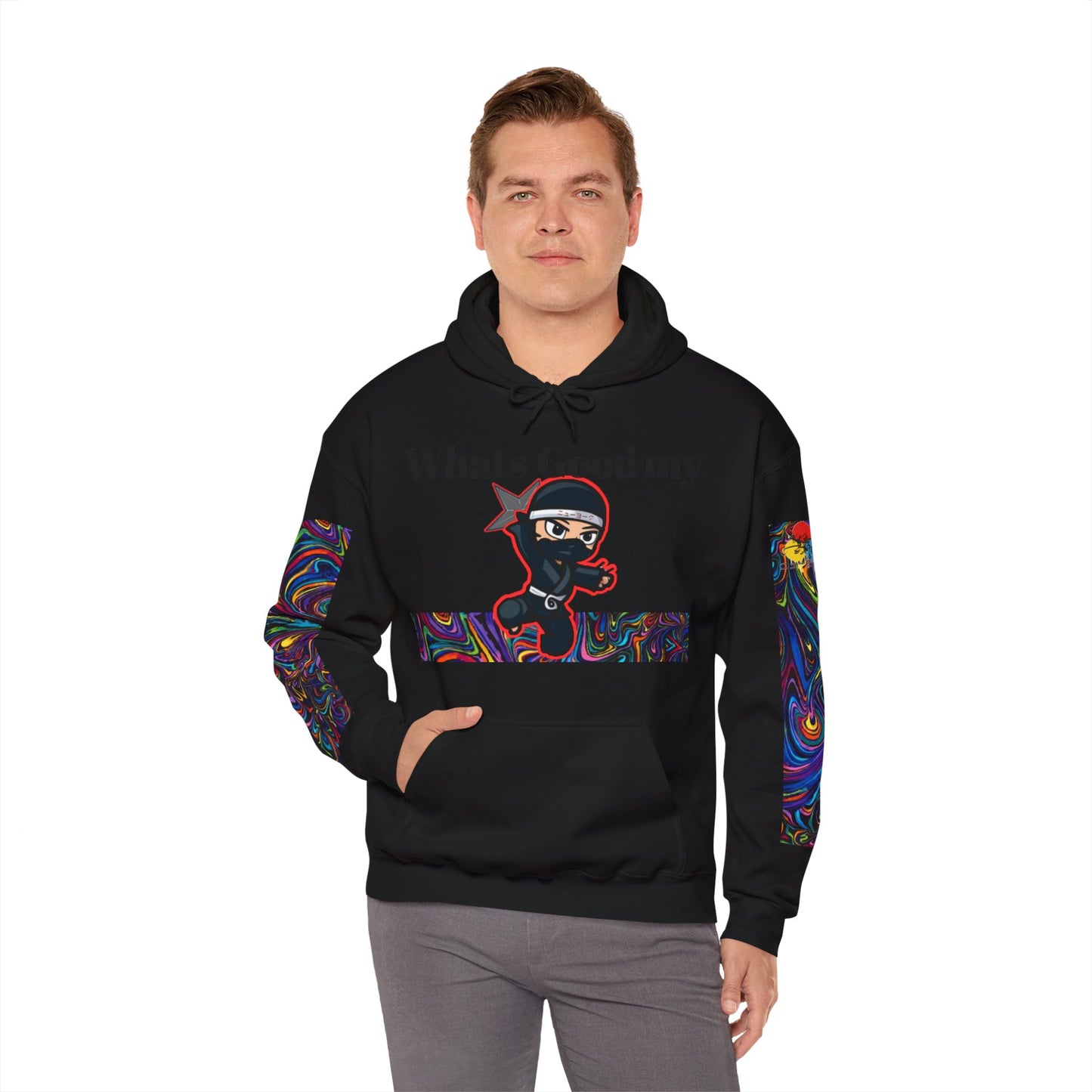 Whats Good MY Ninja!? Unisex Heavy Blend™ Hooded Sweatshirt