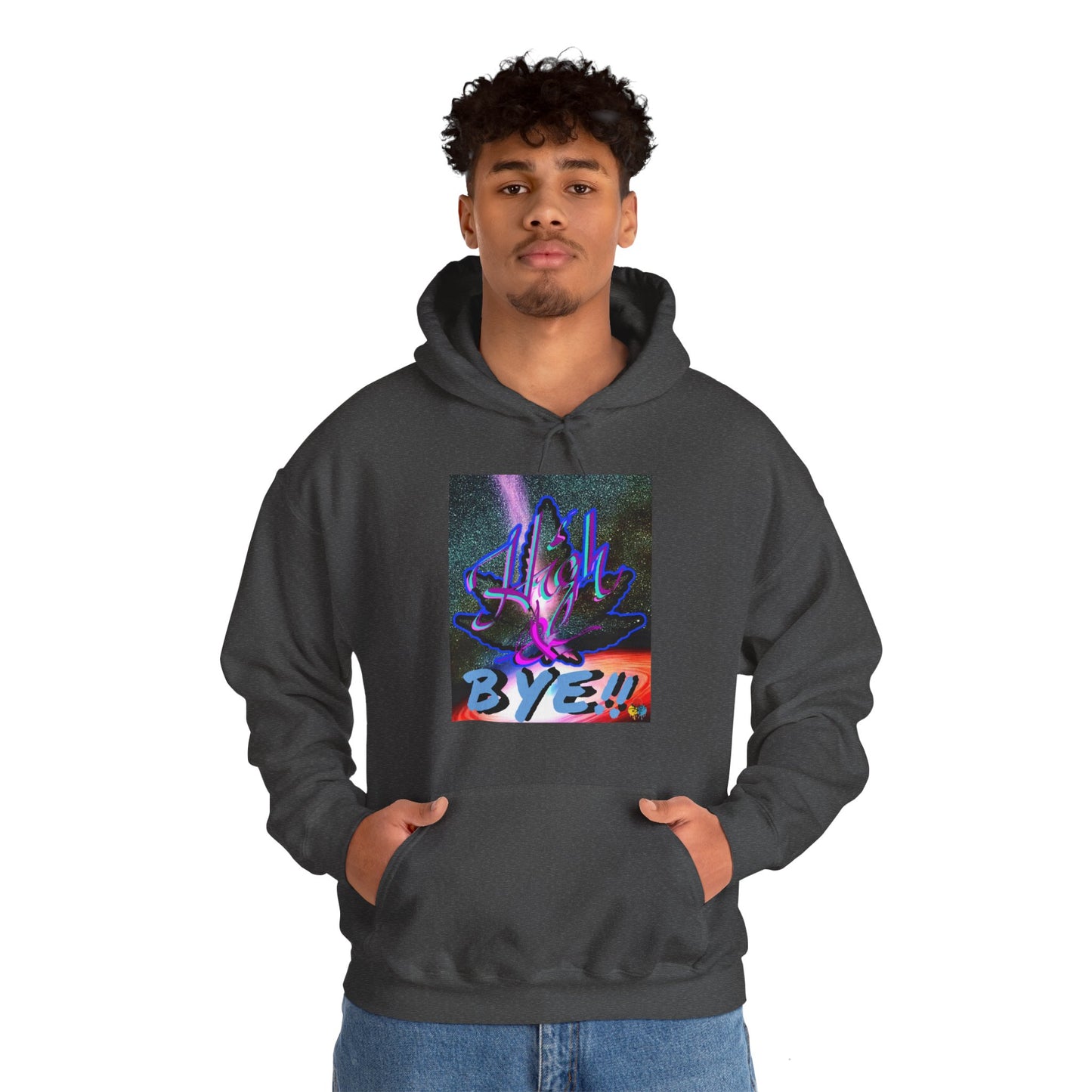 High and BYE! Unisex weed Hoodie