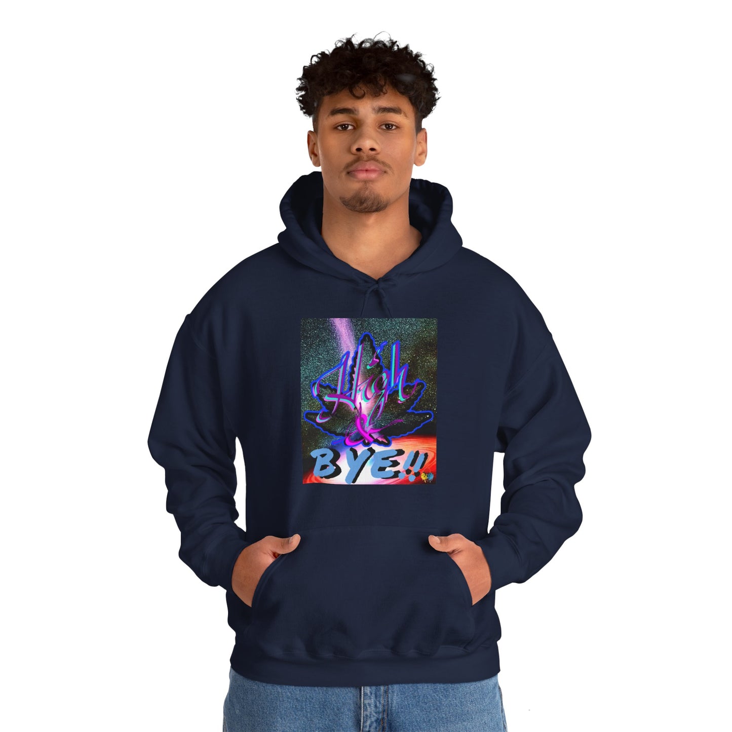 High and BYE! Unisex weed Hoodie