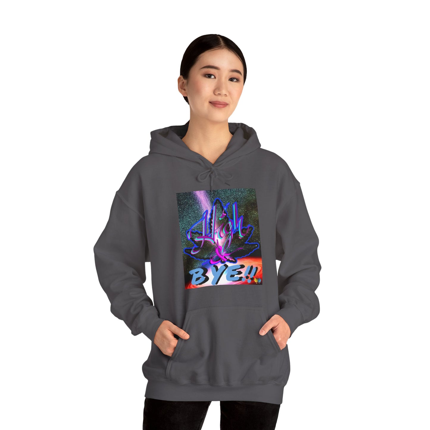 High and BYE! Unisex weed Hoodie