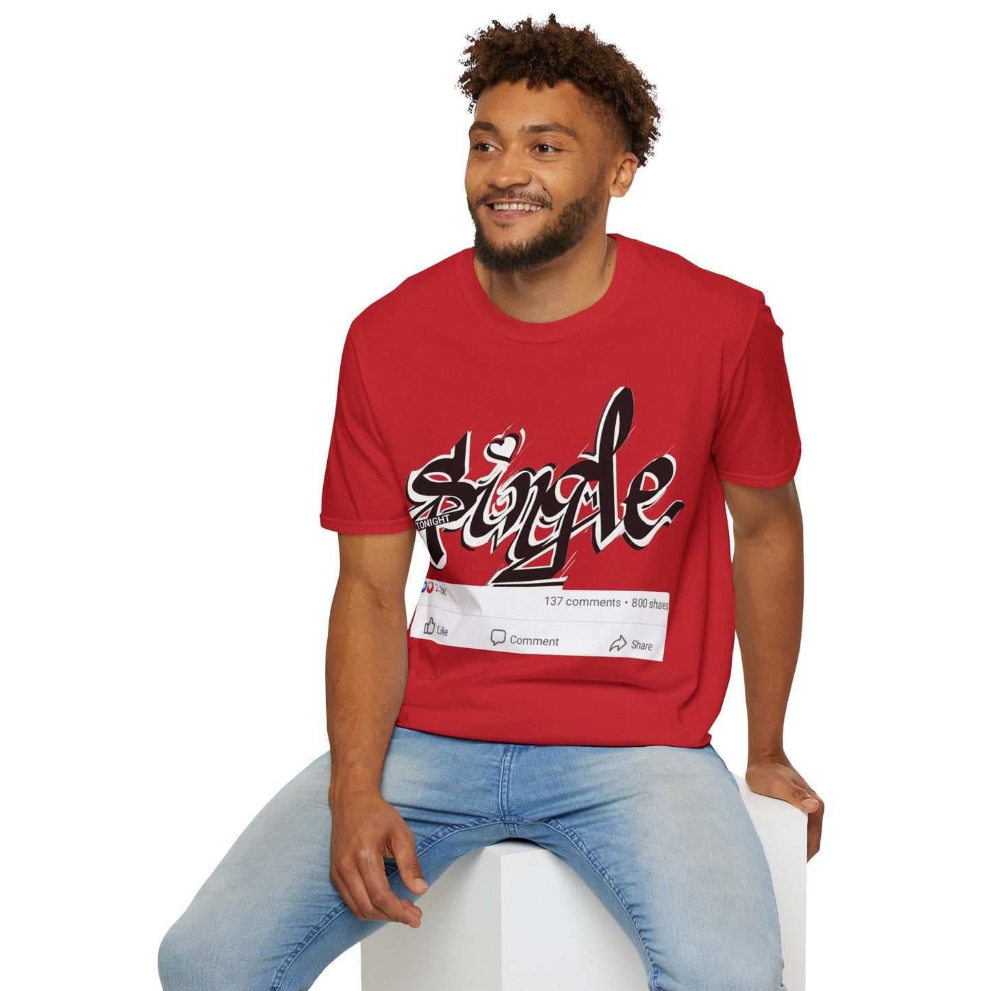 Popart Single 4 tonight Print T-Shirt