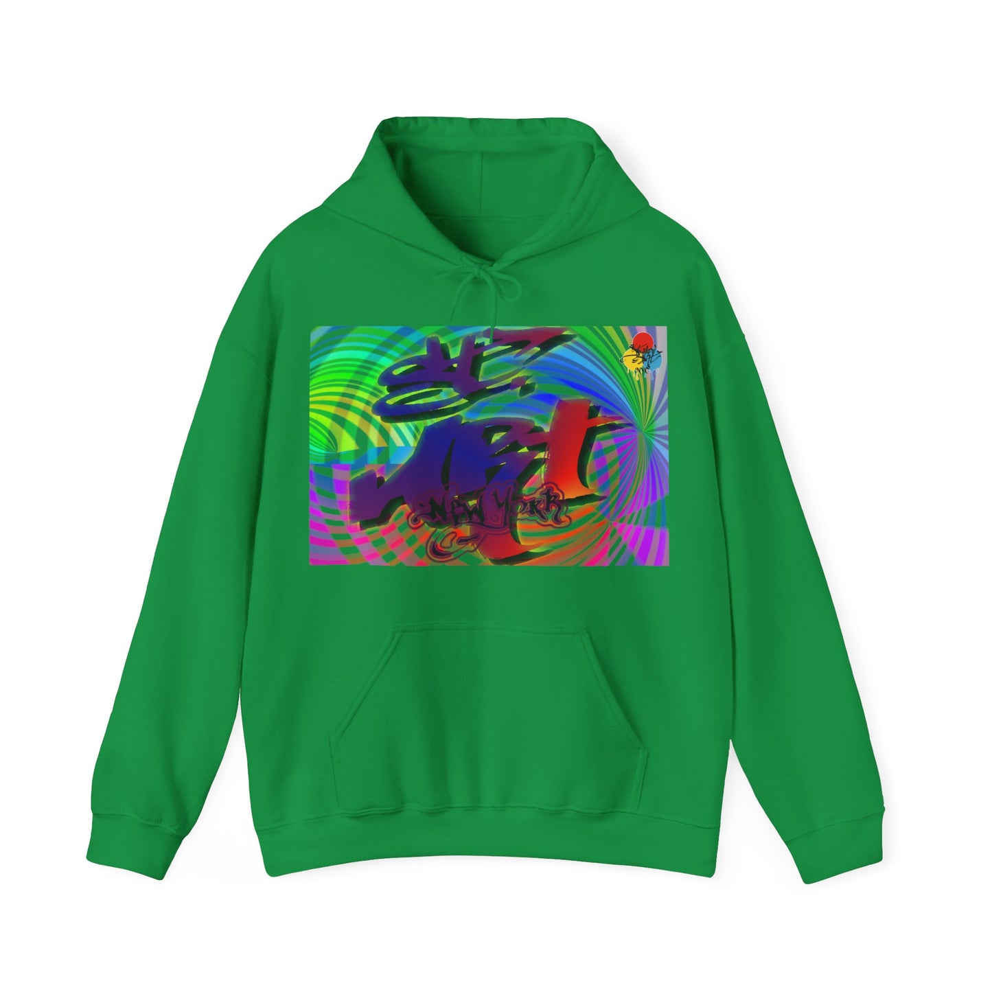 Street ART NYC - Graffiti Swirl Graphic Hoodie.