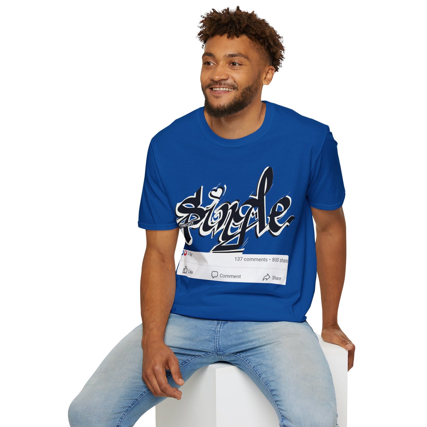 Popart Single 4 tonight Print T-Shirt