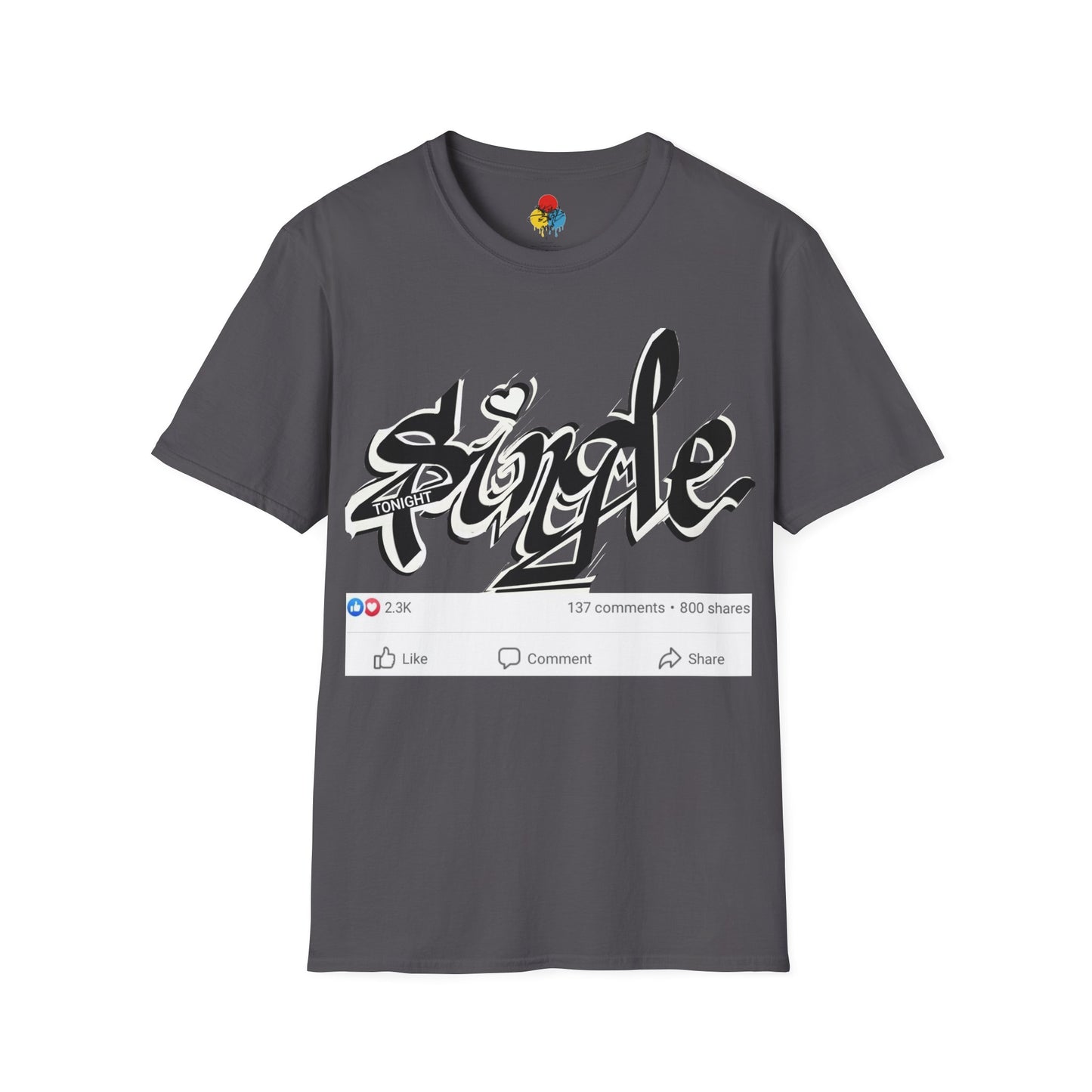 Popart Single 4 tonight Print T-Shirt