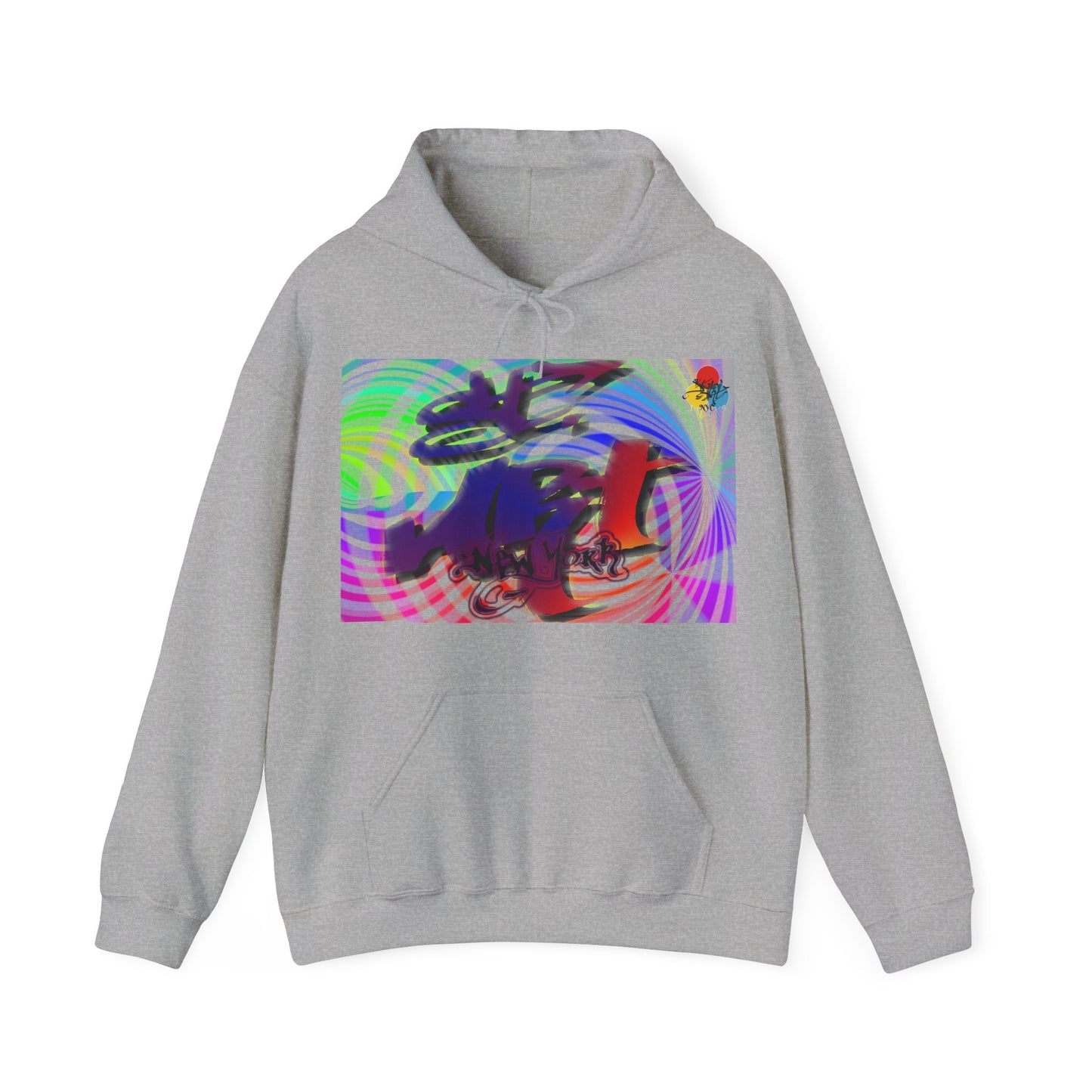 Street ART NYC - Graffiti Swirl Graphic Hoodie.