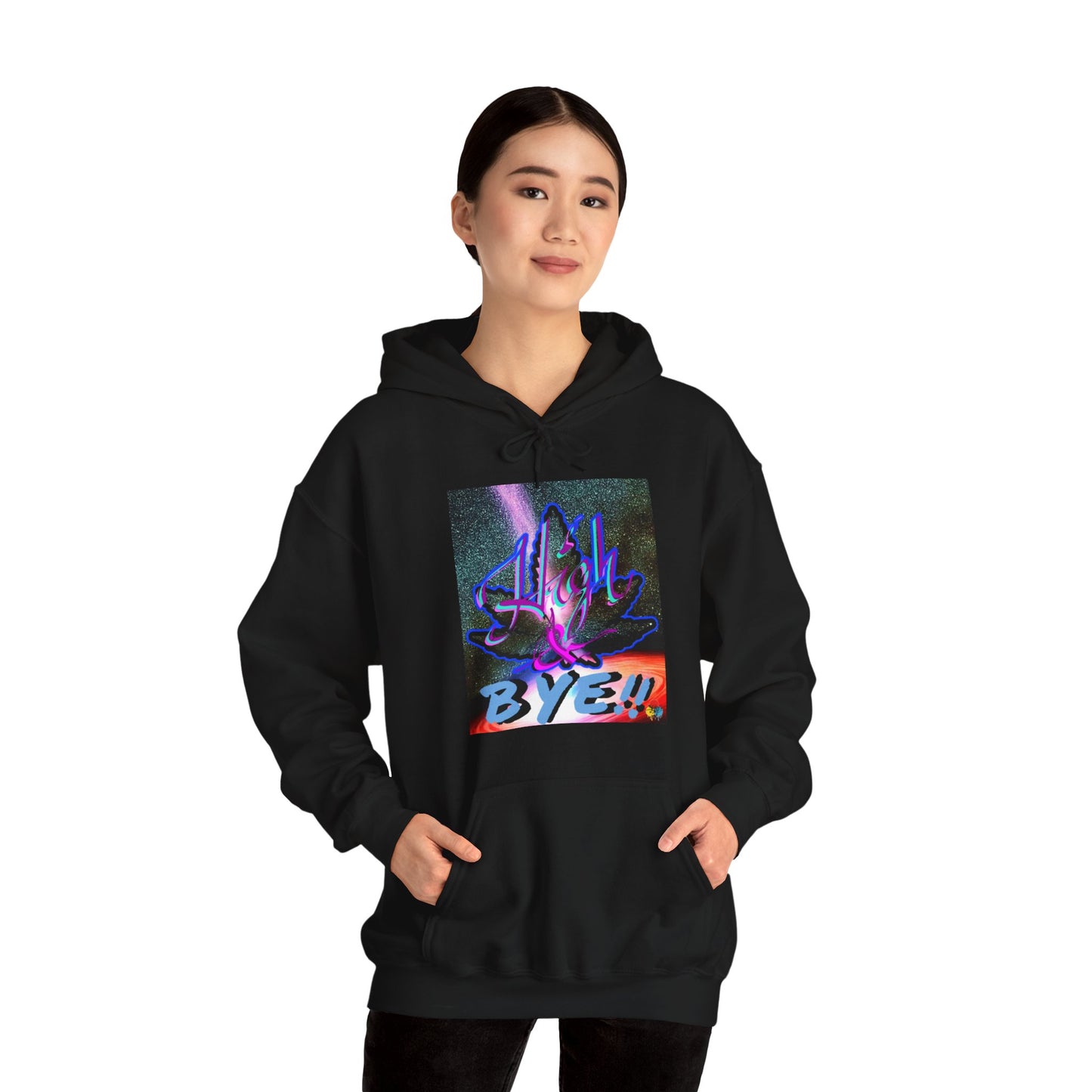 High and BYE! Unisex weed Hoodie