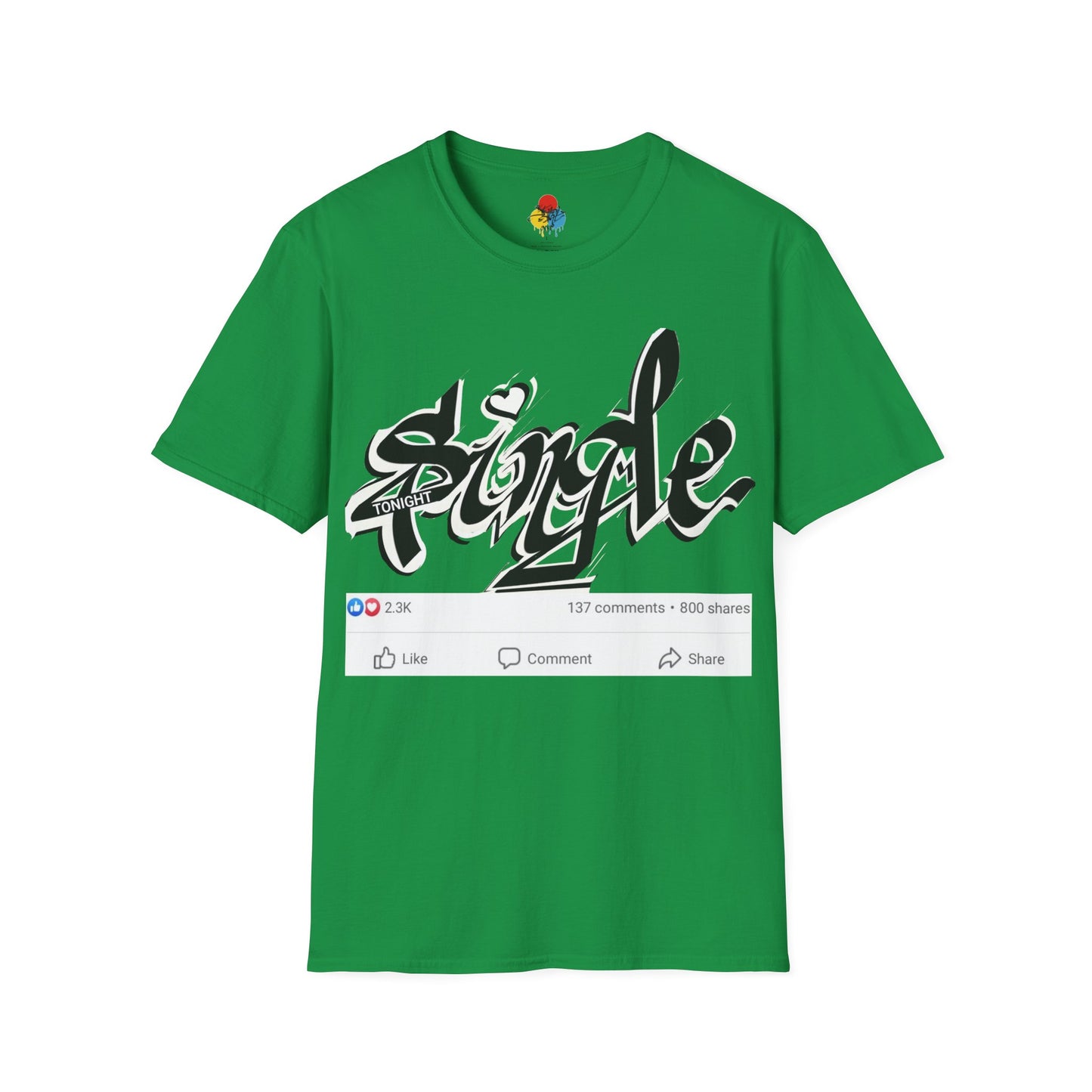 Popart Single 4 tonight Print T-Shirt