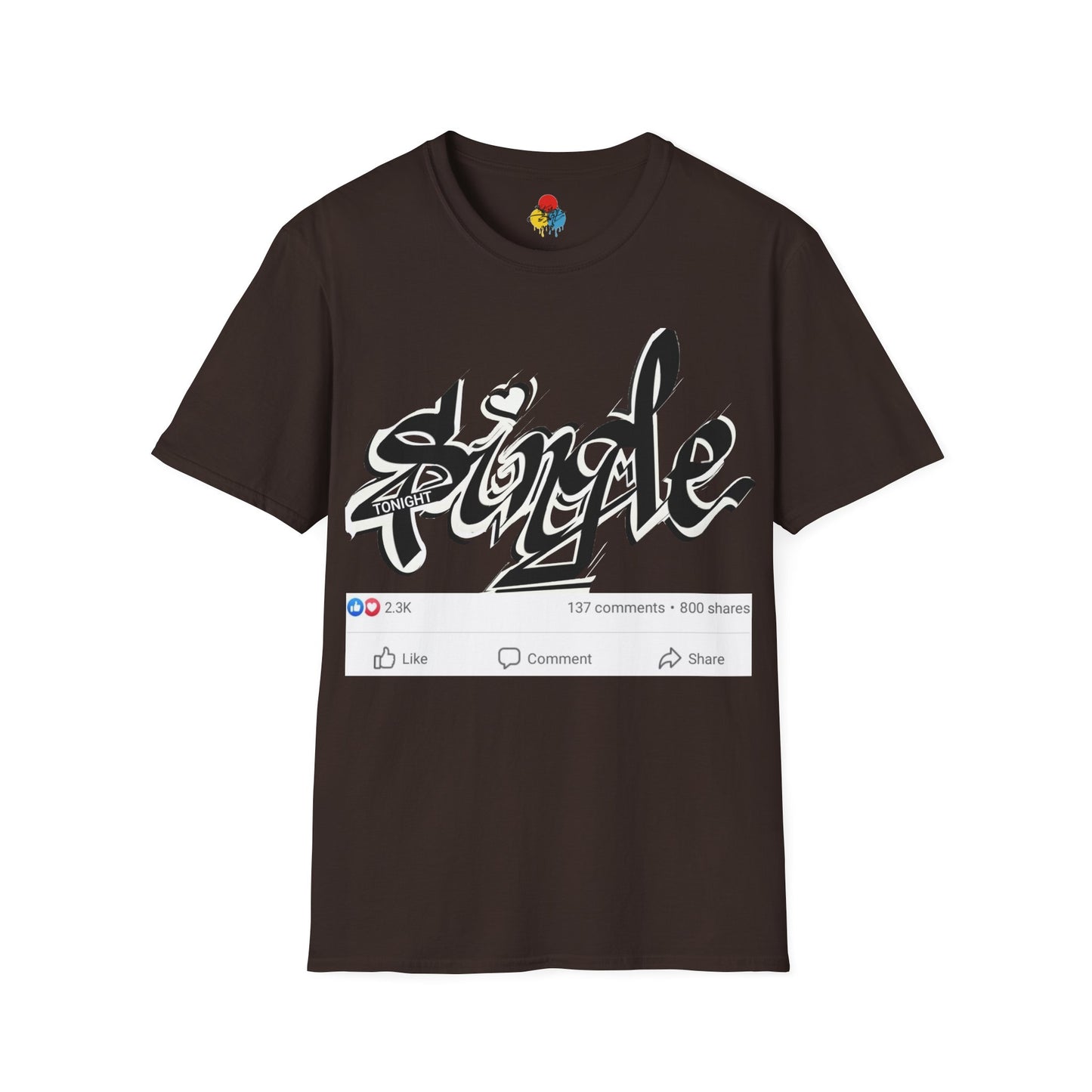 Popart Single 4 tonight Print T-Shirt