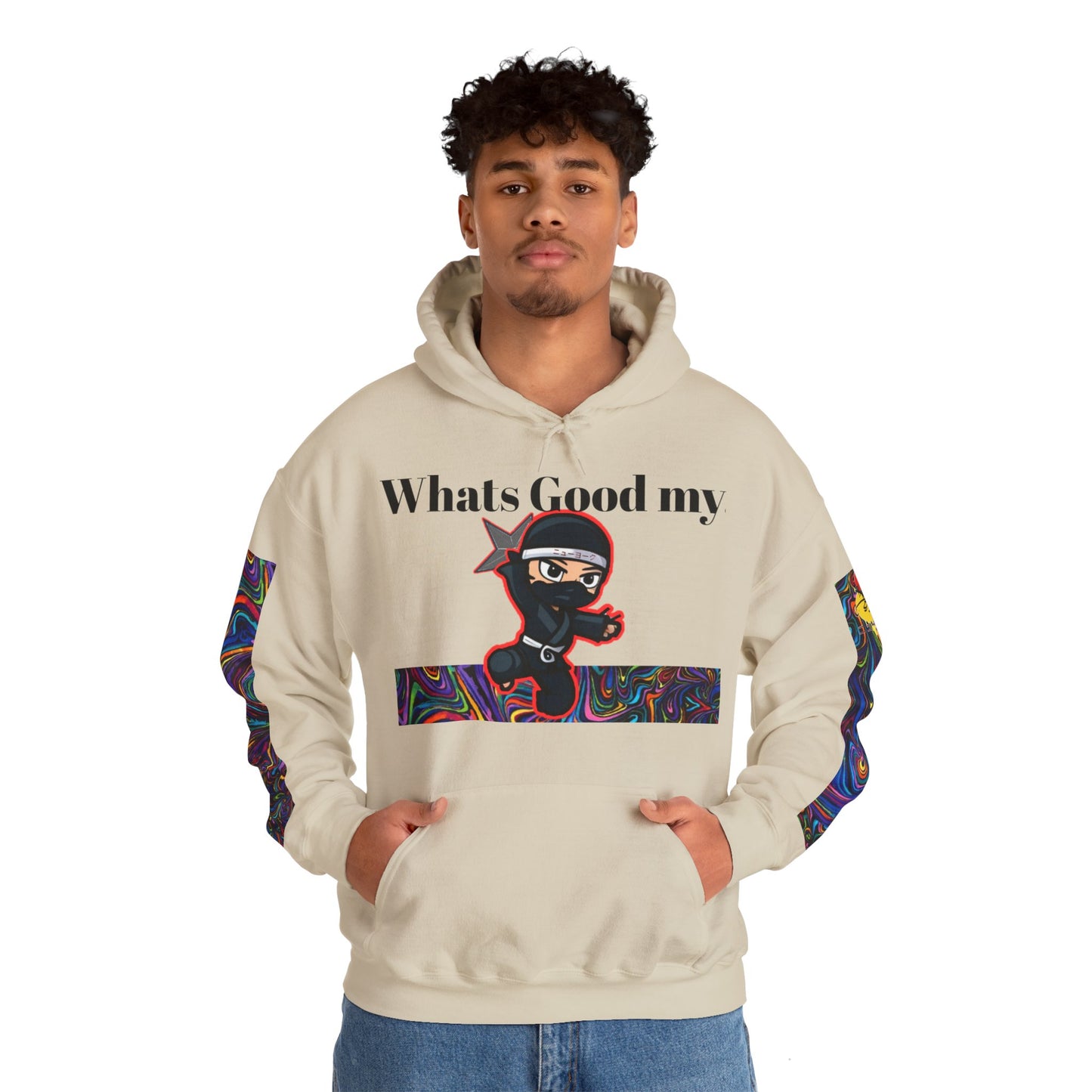 Whats Good MY Ninja!? Unisex Heavy Blend™ Hooded Sweatshirt