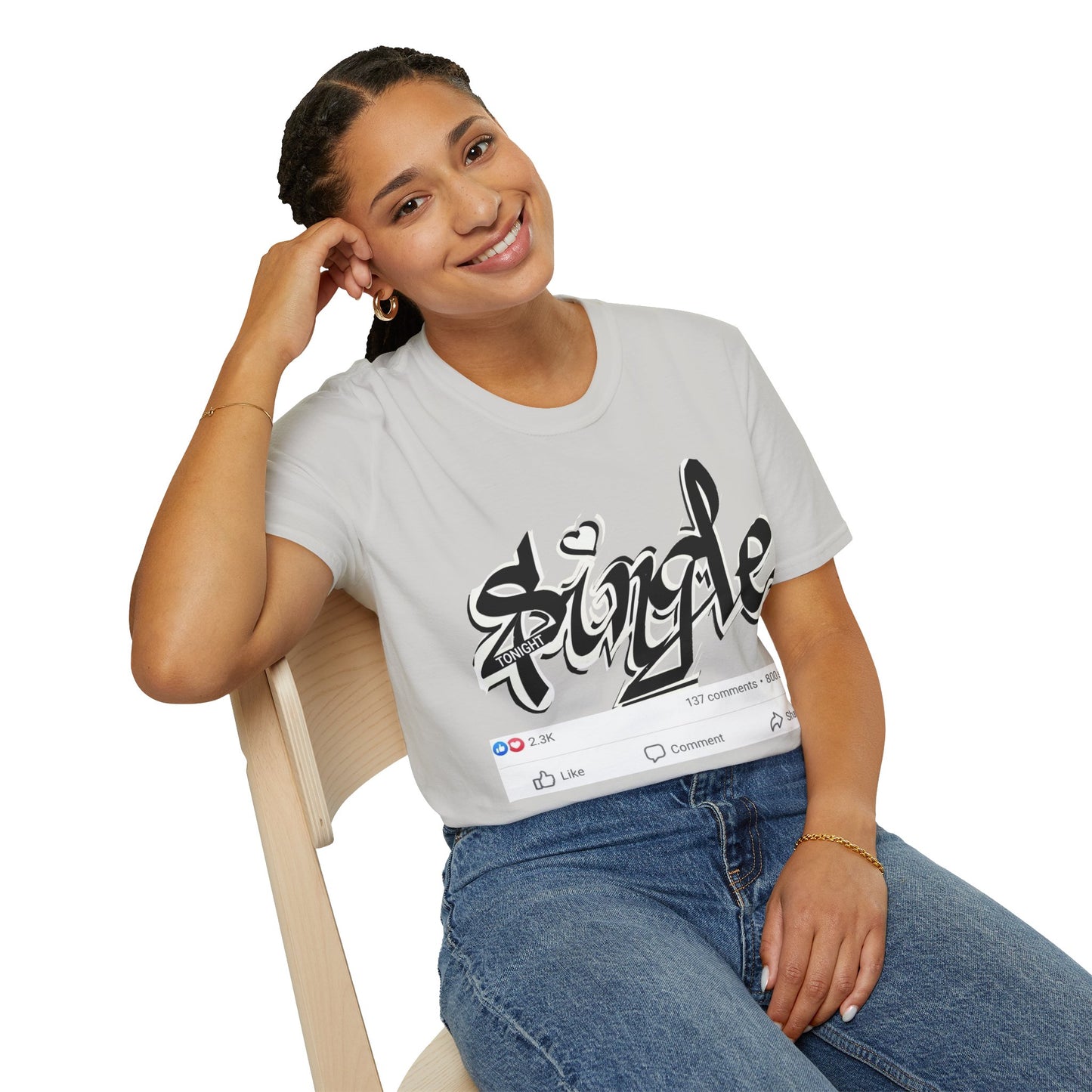 Popart Single 4 tonight Print T-Shirt