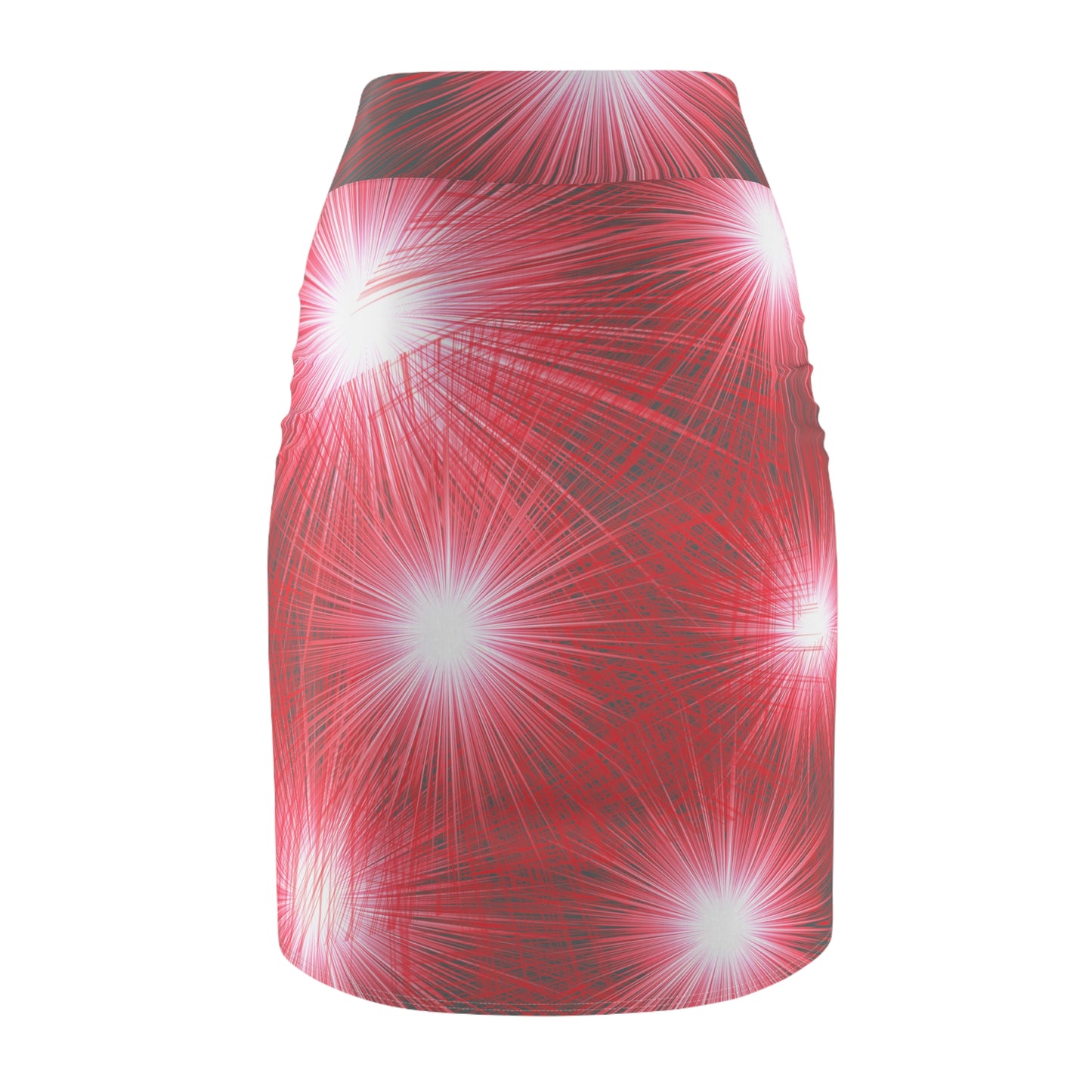 Fireworks burst Pencil Skirt- Grey