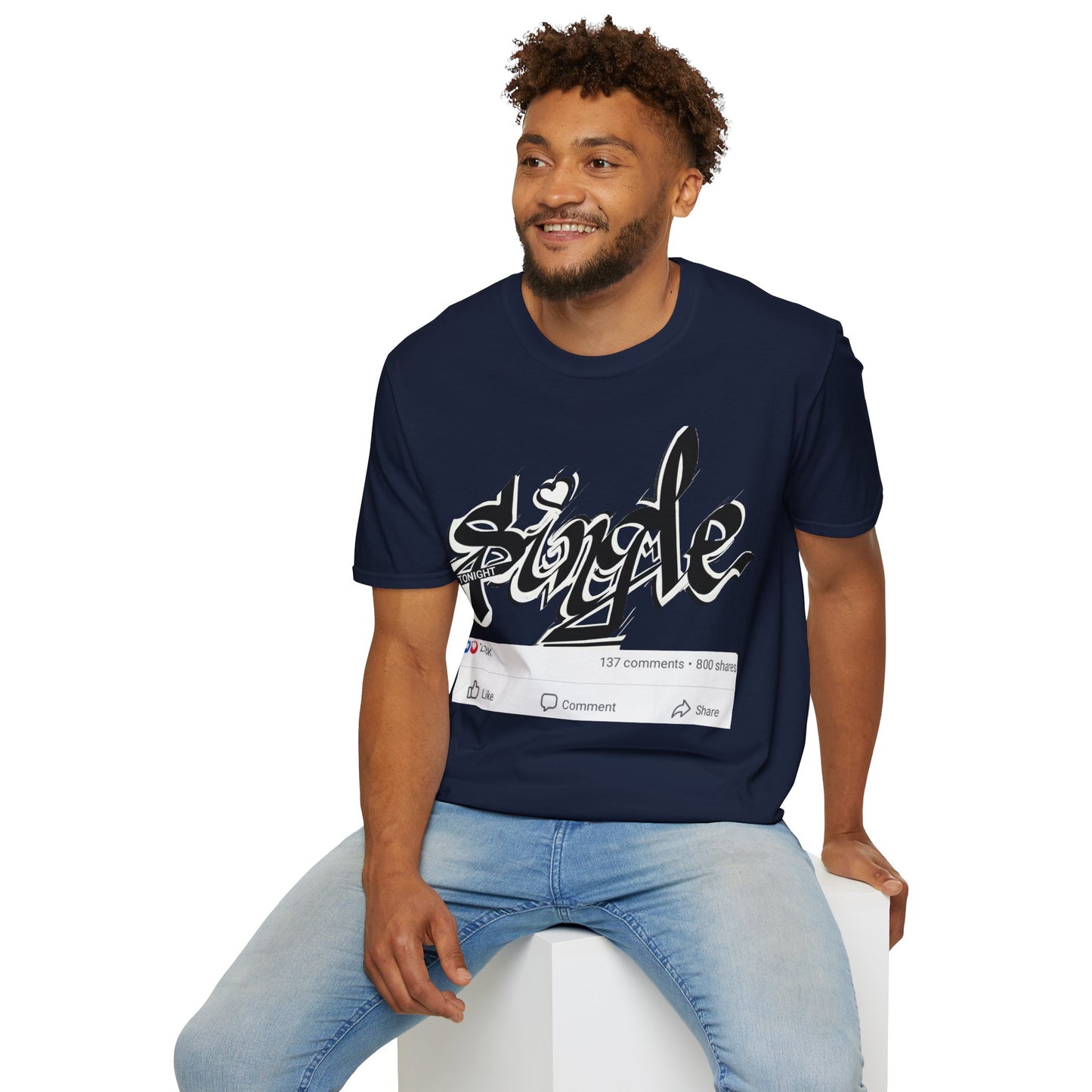 Popart Single 4 tonight Print T-Shirt