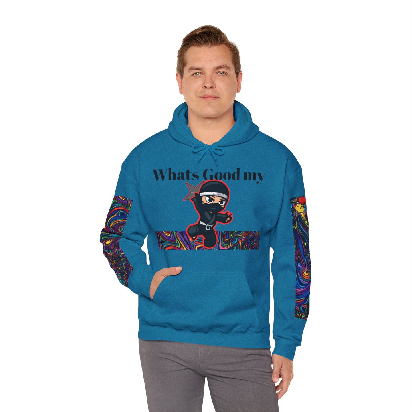 Whats Good MY Ninja!? Unisex Heavy Blend™ Hooded Sweatshirt