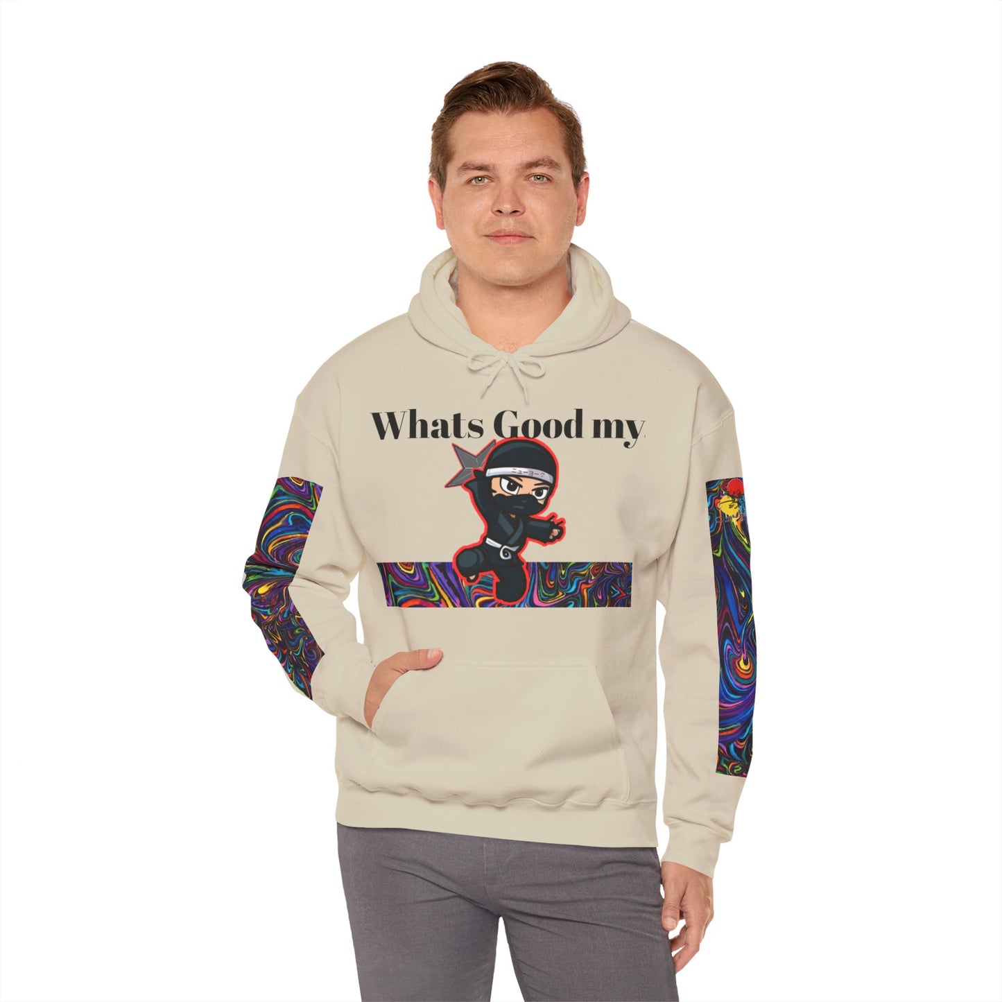 Whats Good MY Ninja!? Unisex Heavy Blend™ Hooded Sweatshirt