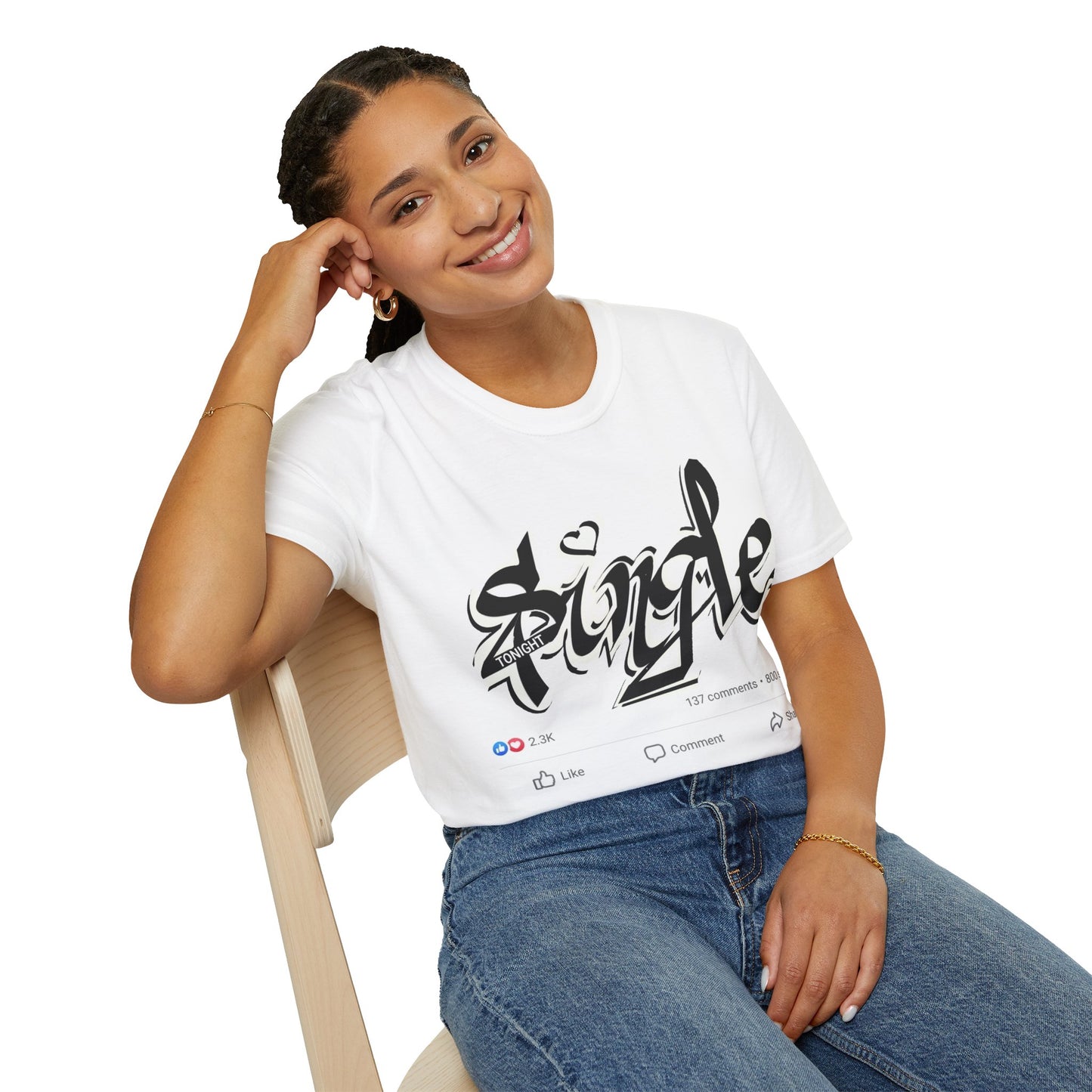Popart Single 4 tonight Print T-Shirt