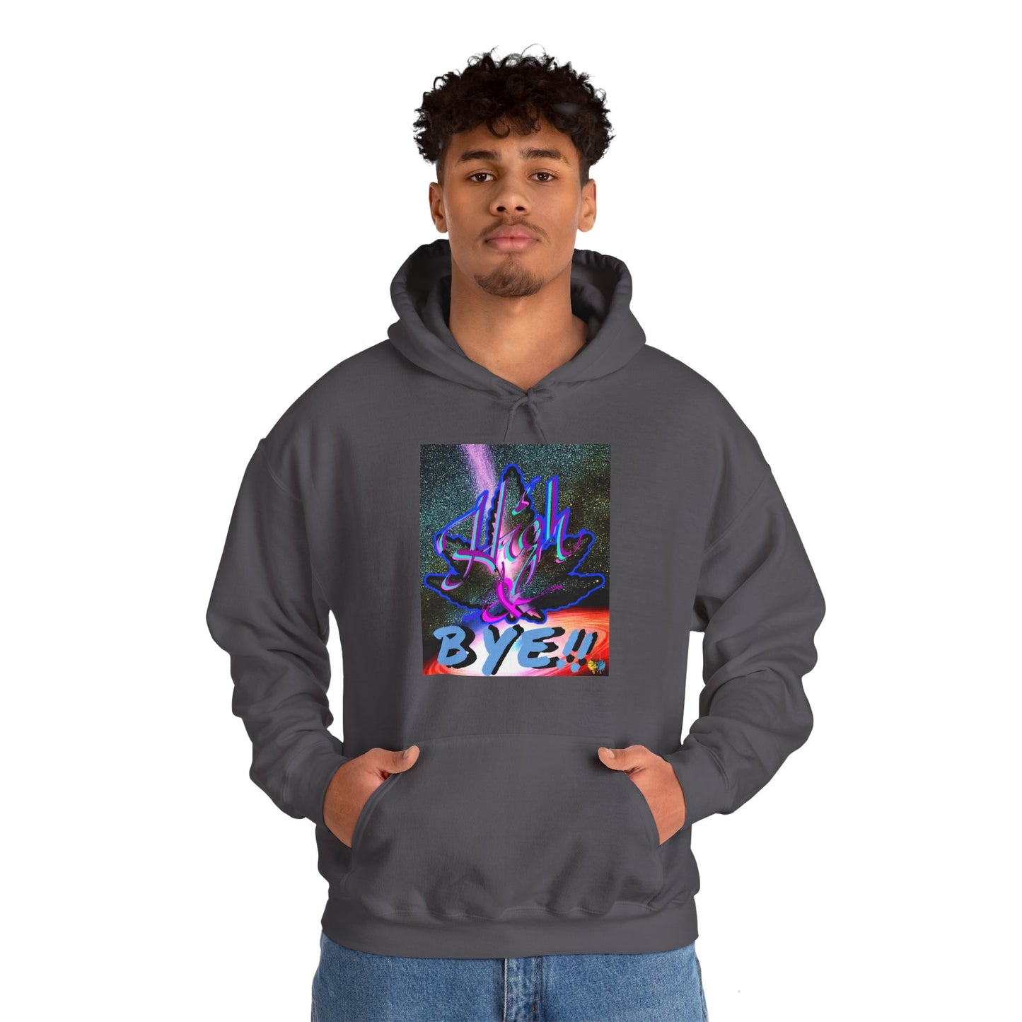 High and BYE! Unisex weed Hoodie
