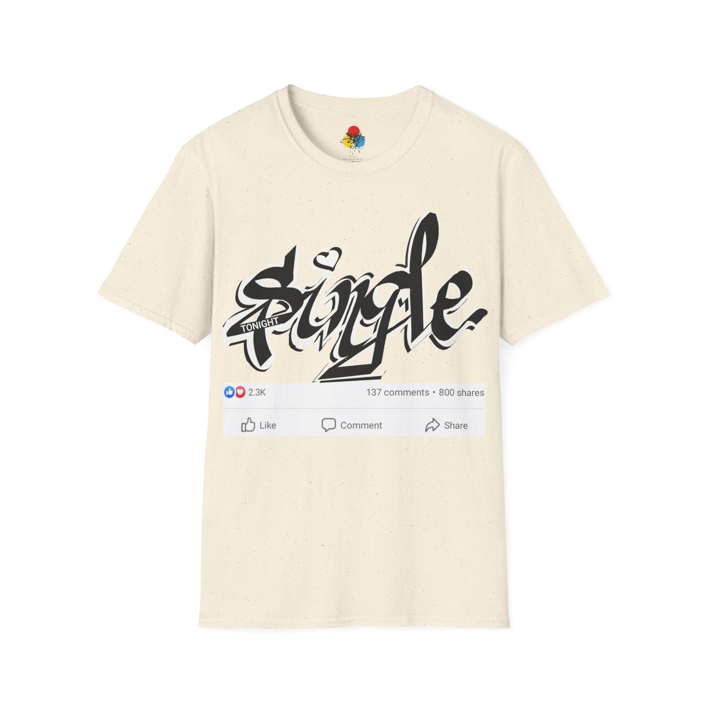 Popart Single 4 tonight Print T-Shirt