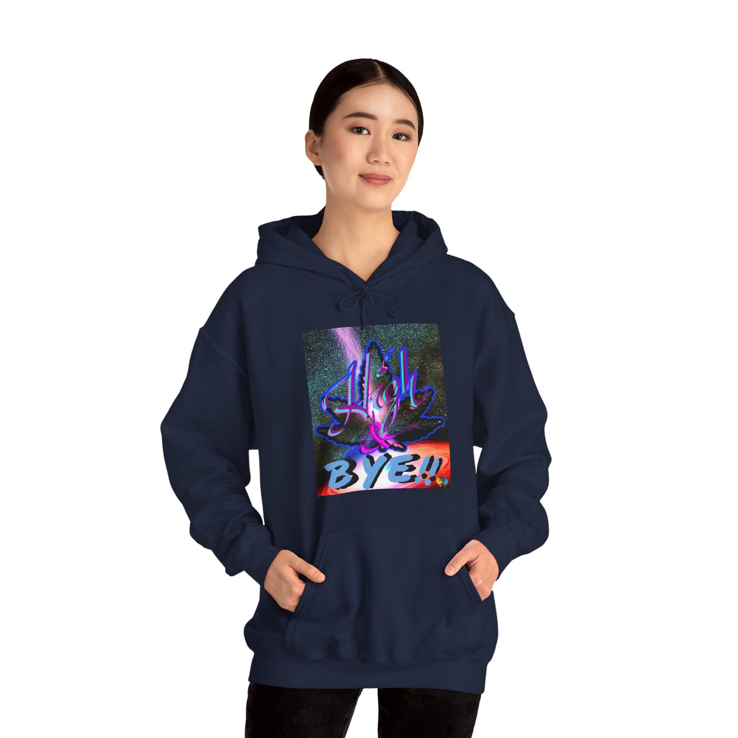 High and BYE! Unisex weed Hoodie