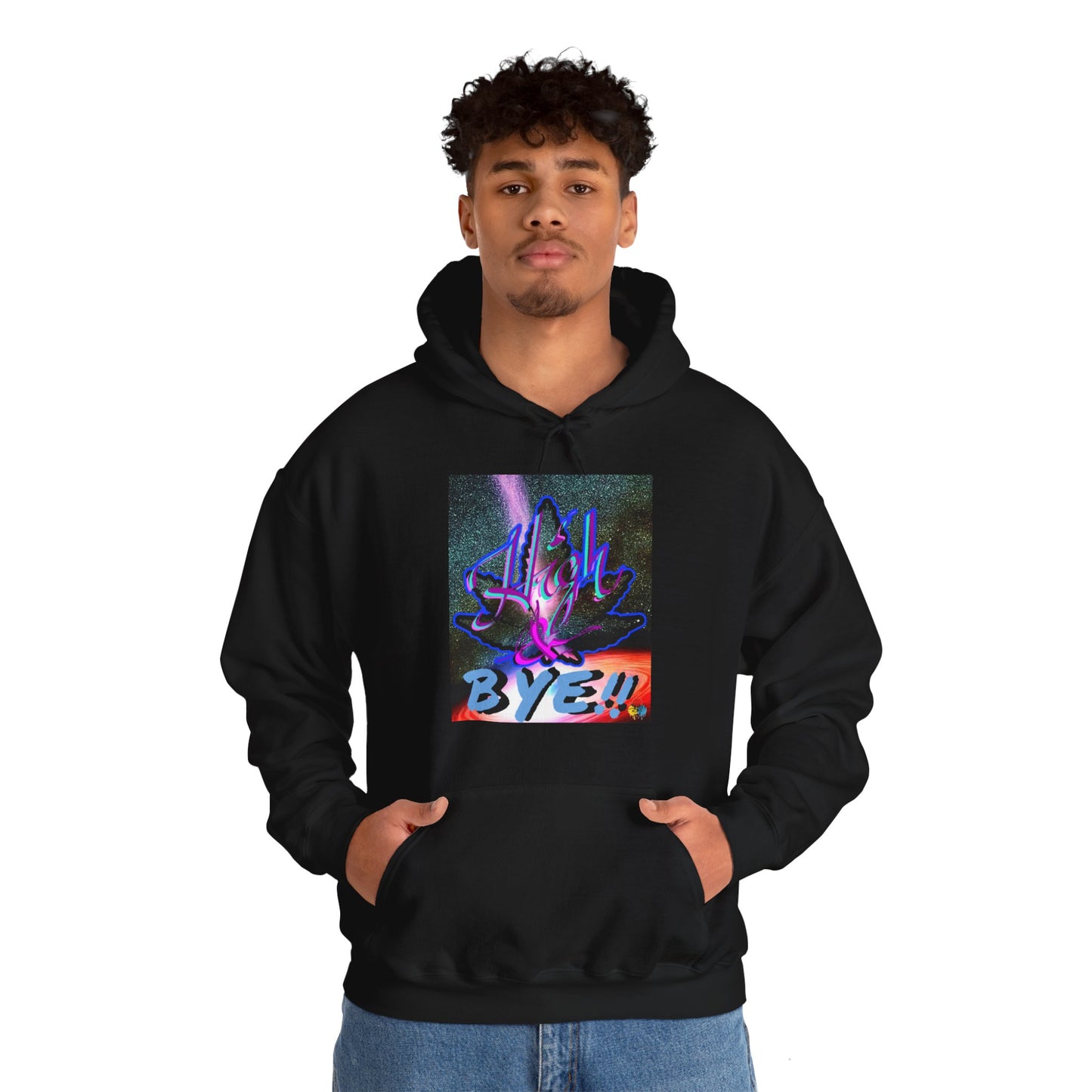 High and BYE! Unisex weed Hoodie