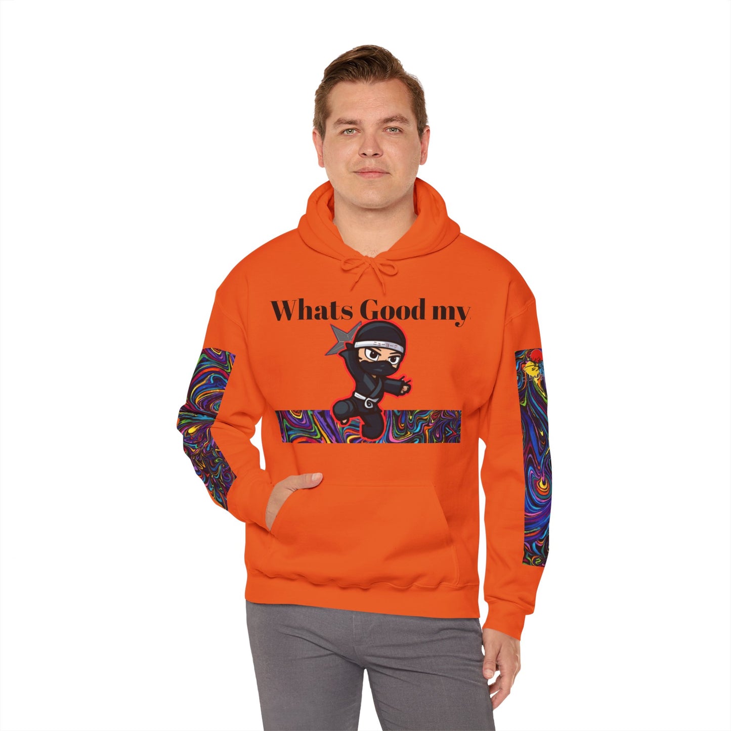 Whats Good MY Ninja!? Unisex Heavy Blend™ Hooded Sweatshirt