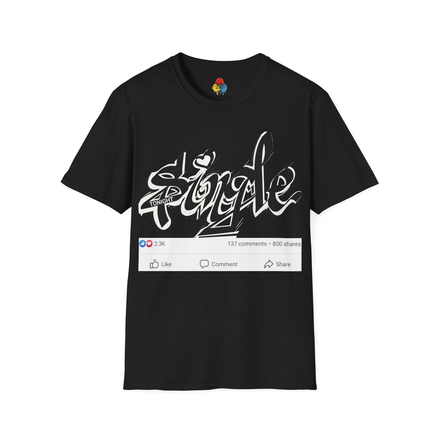 Popart Single 4 tonight Print T-Shirt