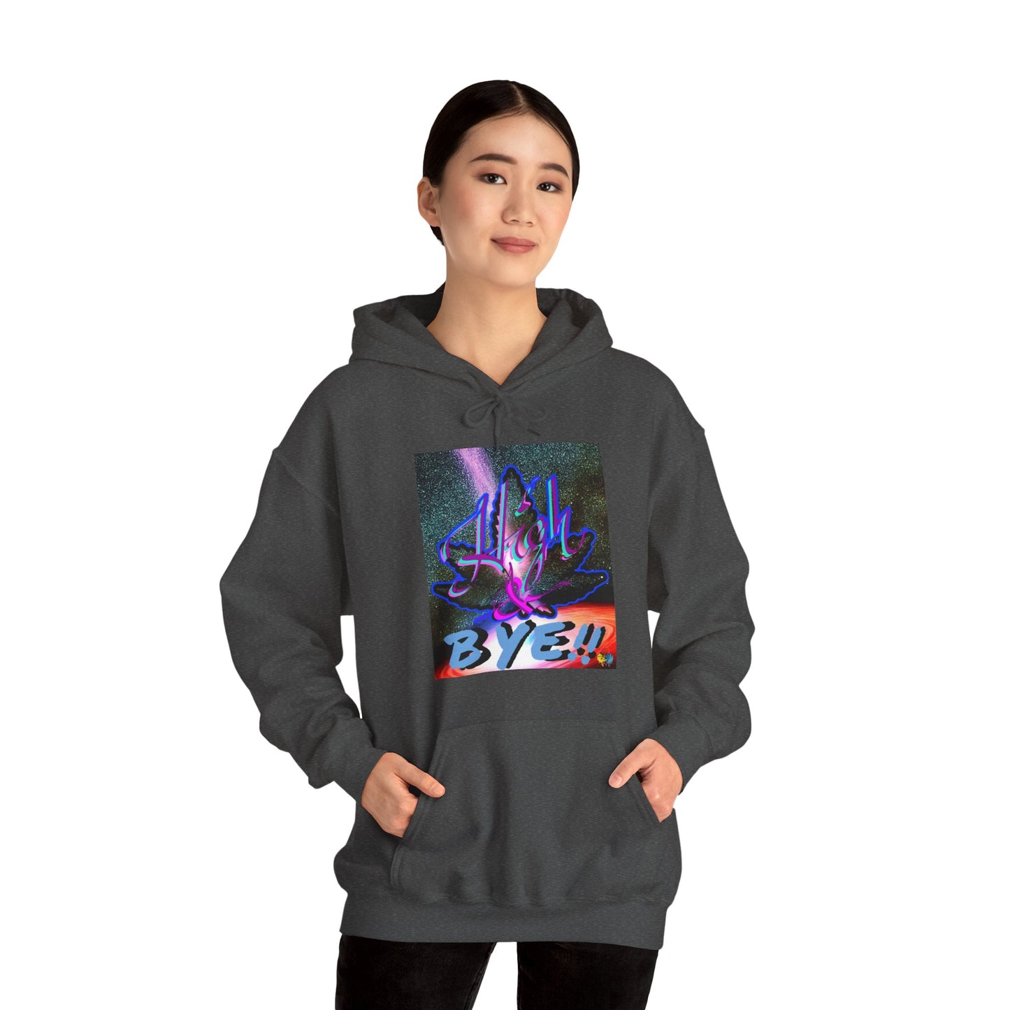 High and BYE! Unisex weed Hoodie