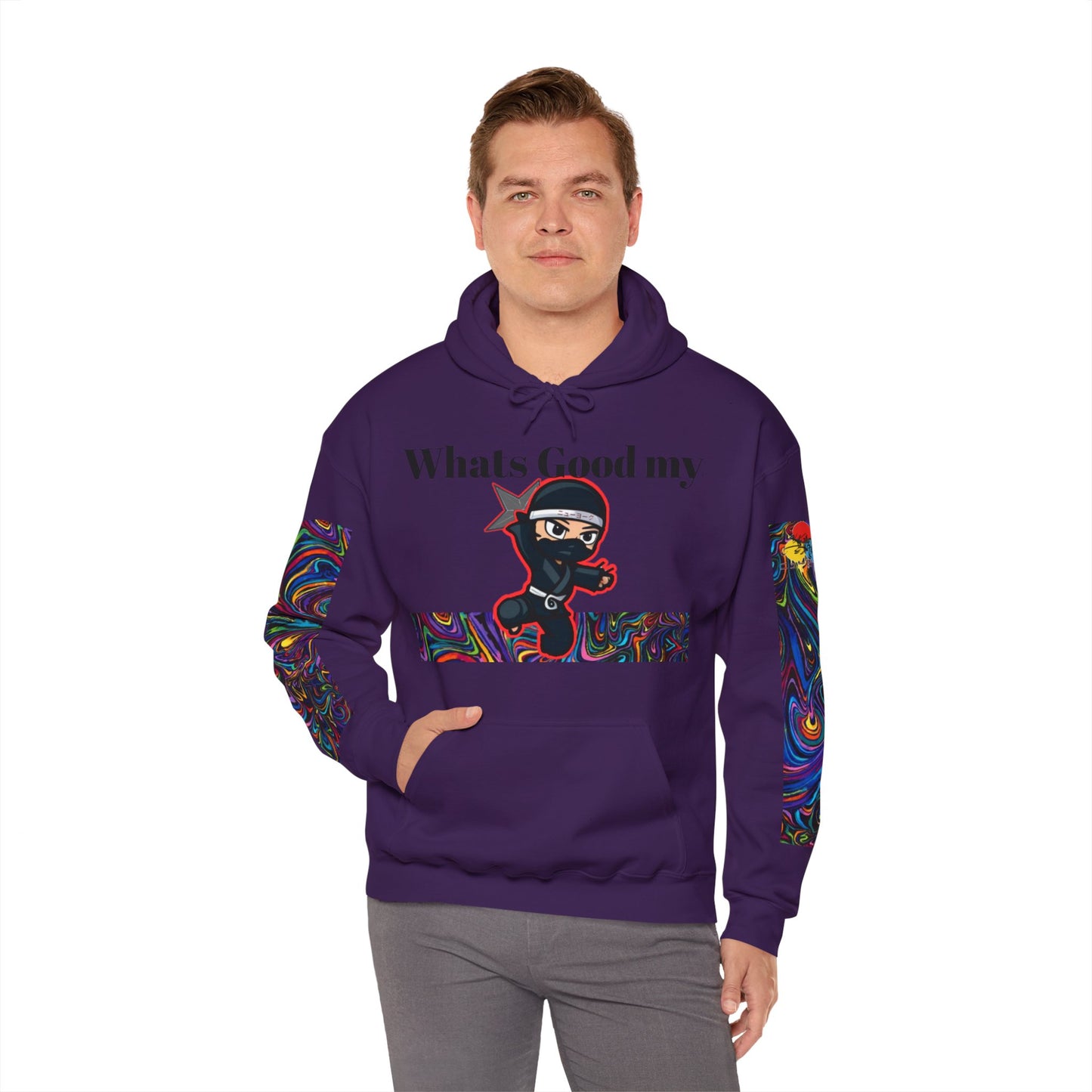 Whats Good MY Ninja!? Unisex Heavy Blend™ Hooded Sweatshirt