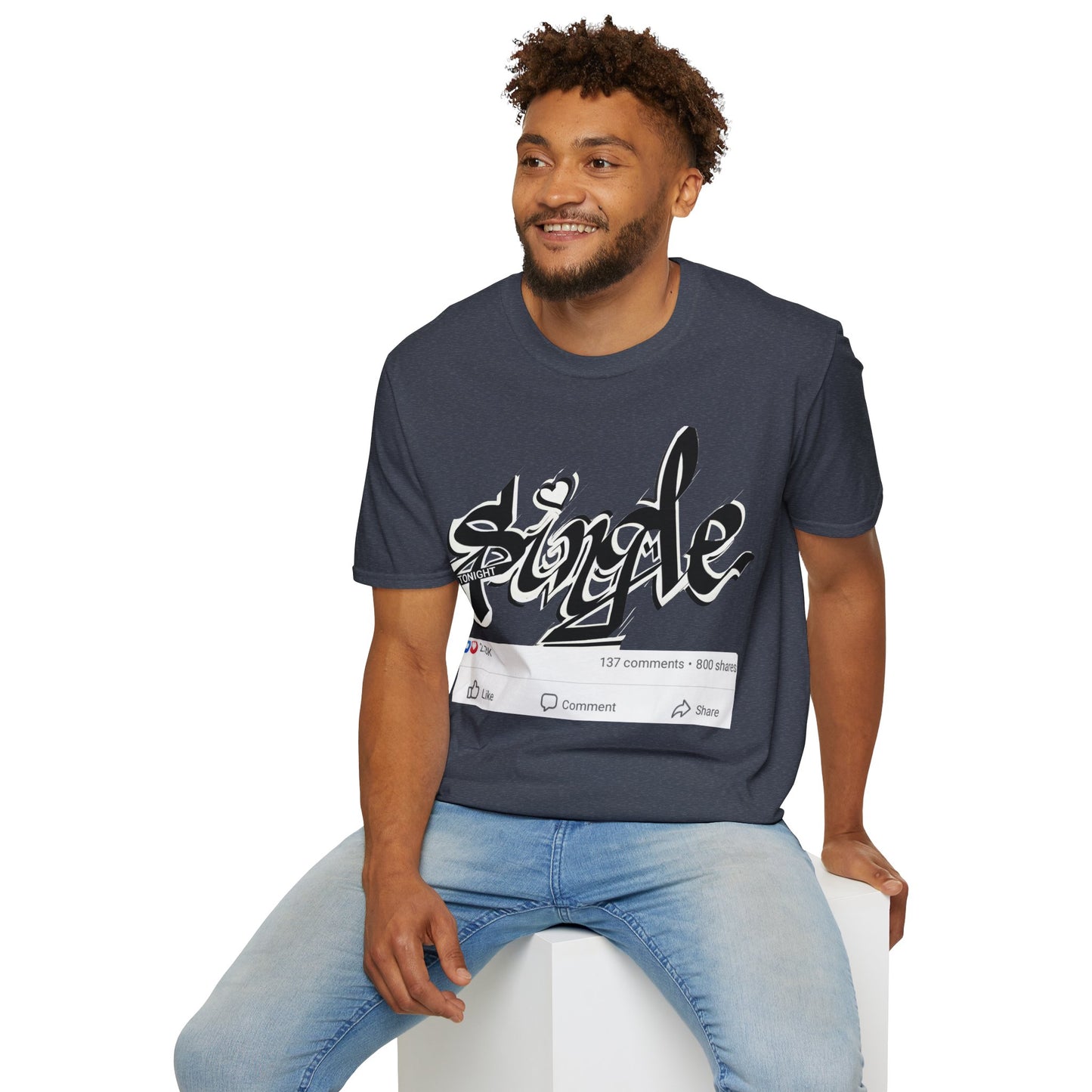 Popart Single 4 tonight Print T-Shirt